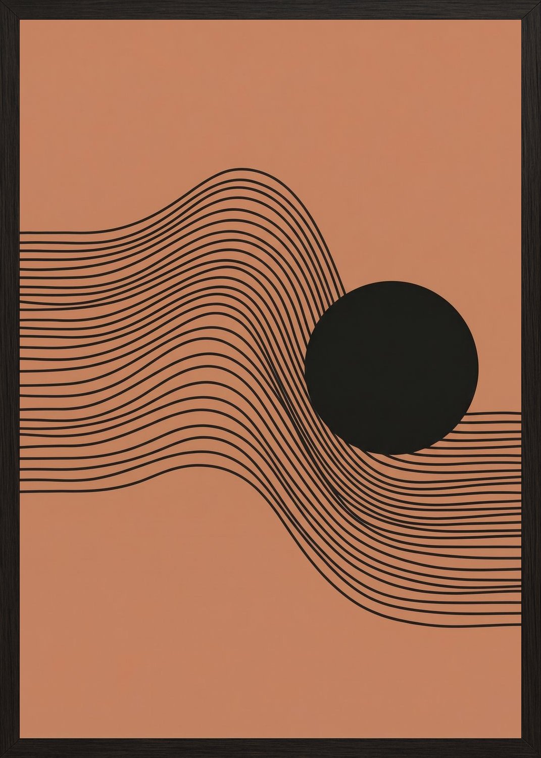 Poster in black frame