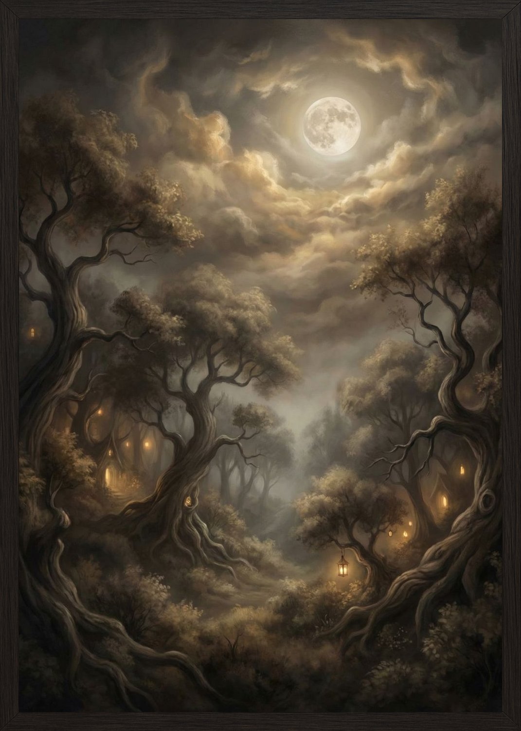 Poster in oak frame