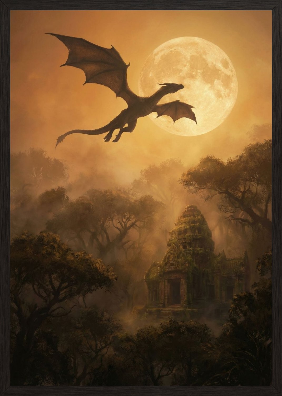 Poster in oak frame