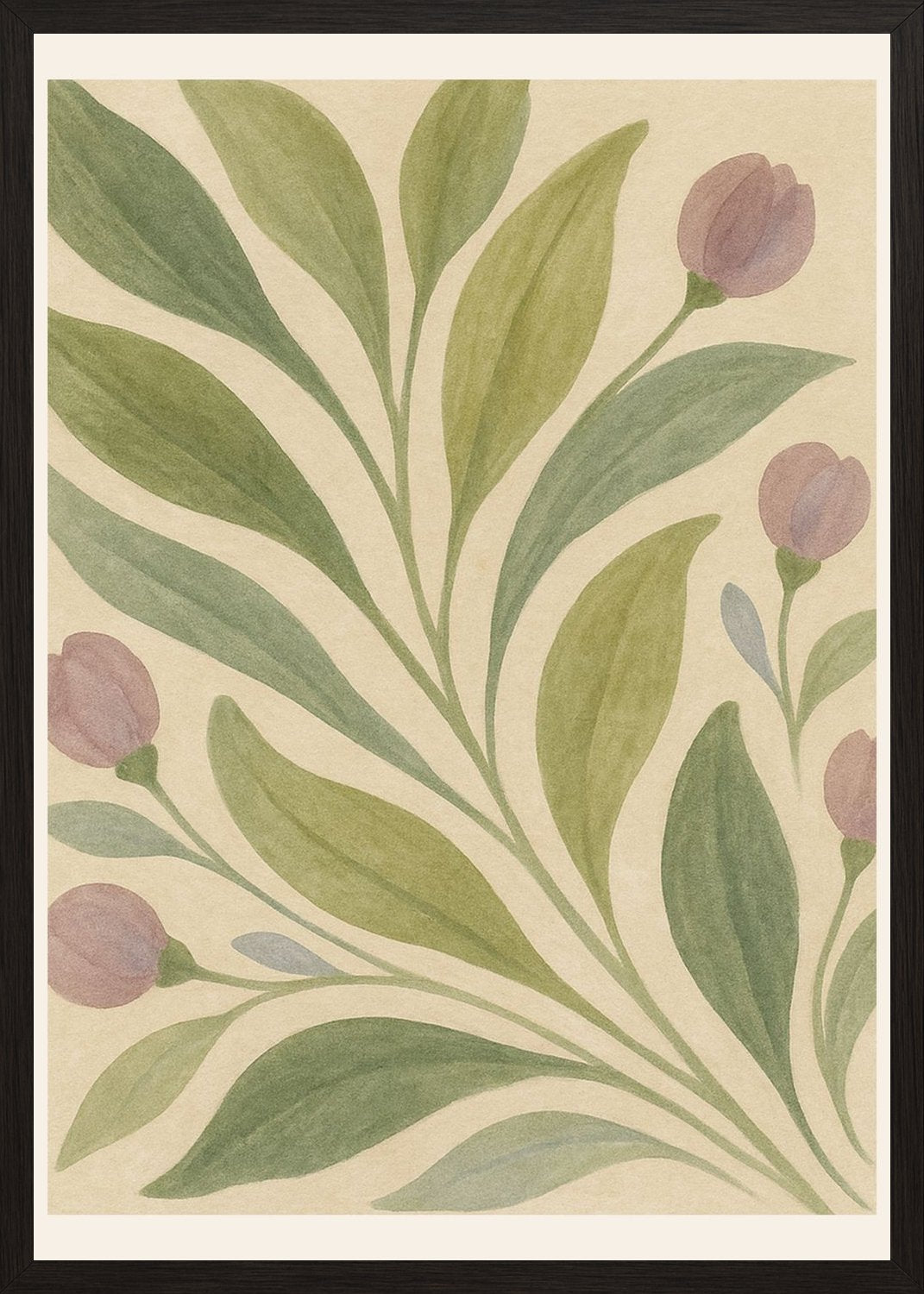 Poster in black frame