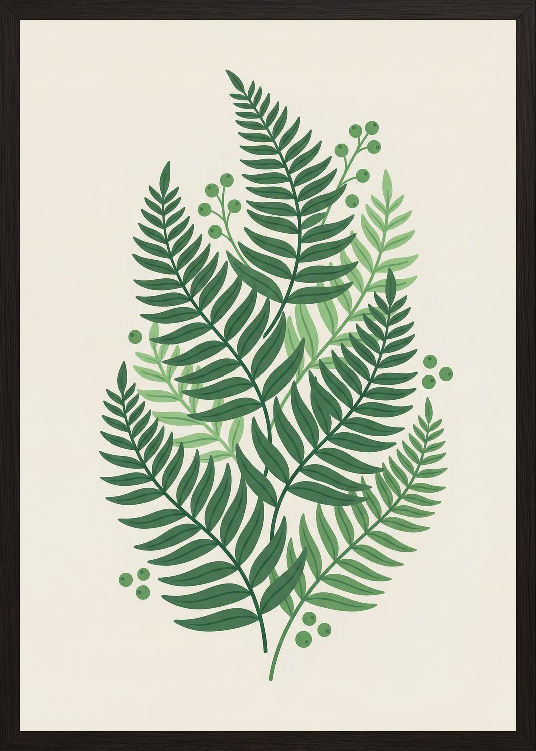 Poster in black frame