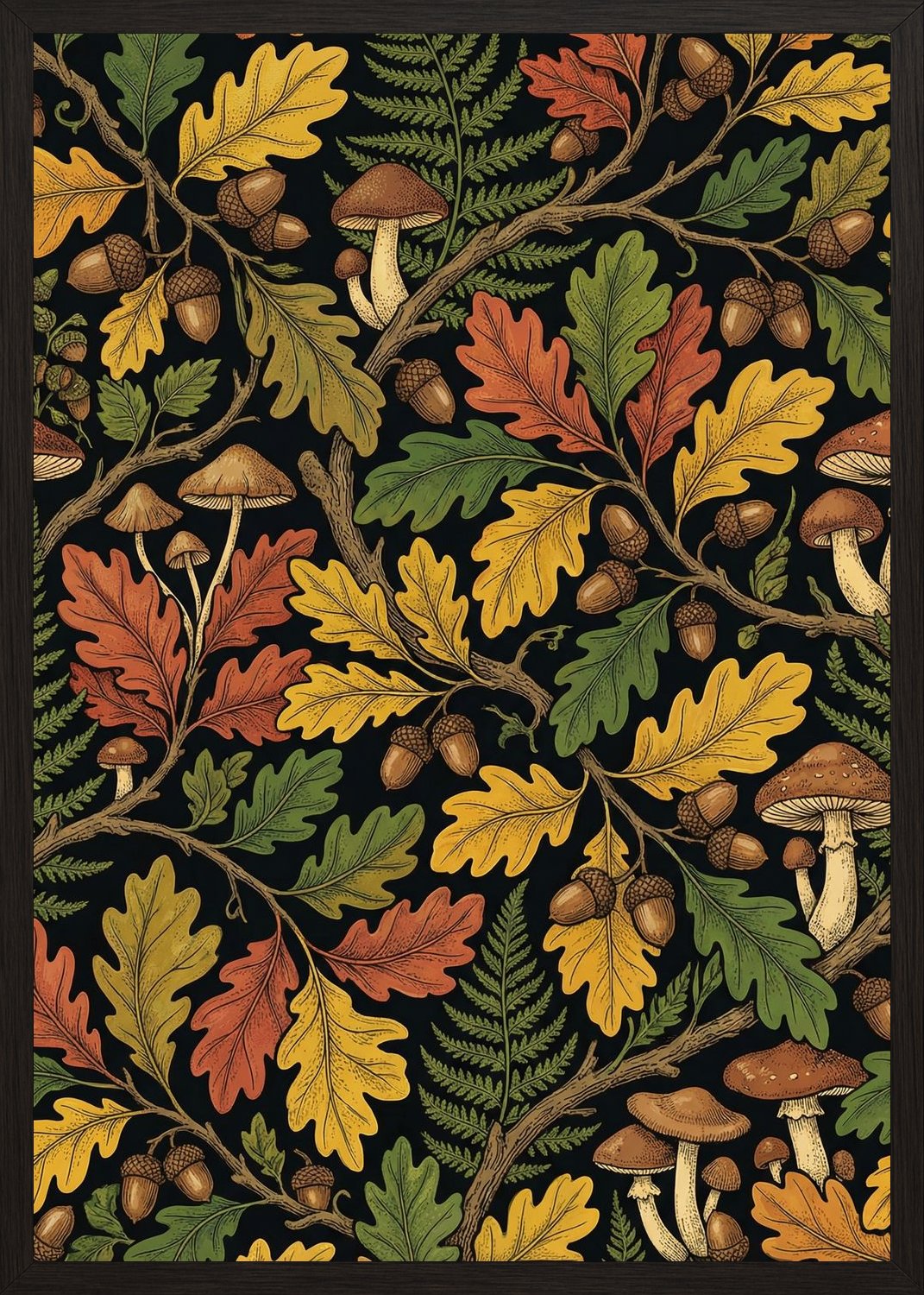 Poster in oak frame