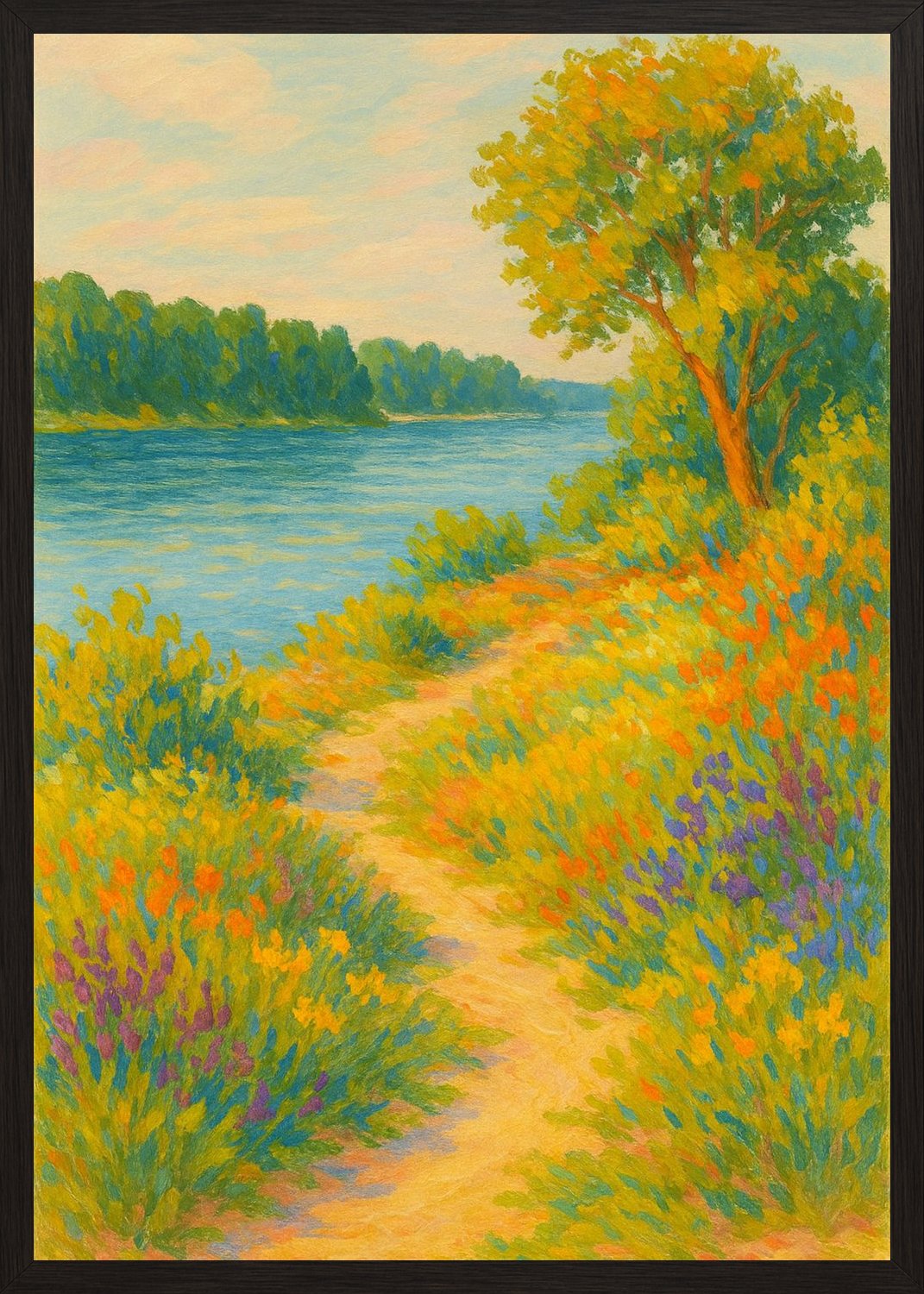 Poster in black frame