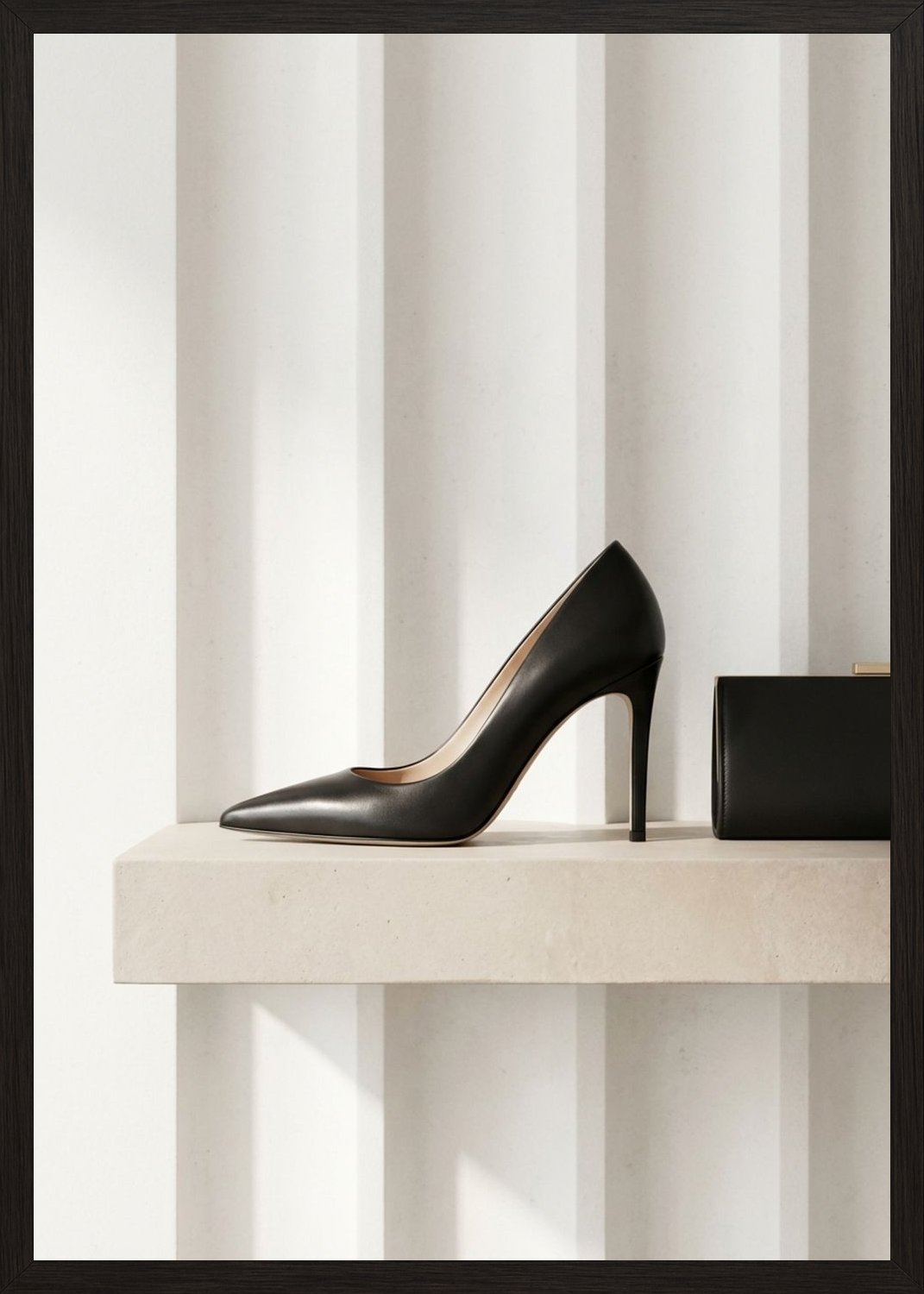 Poster in black frame