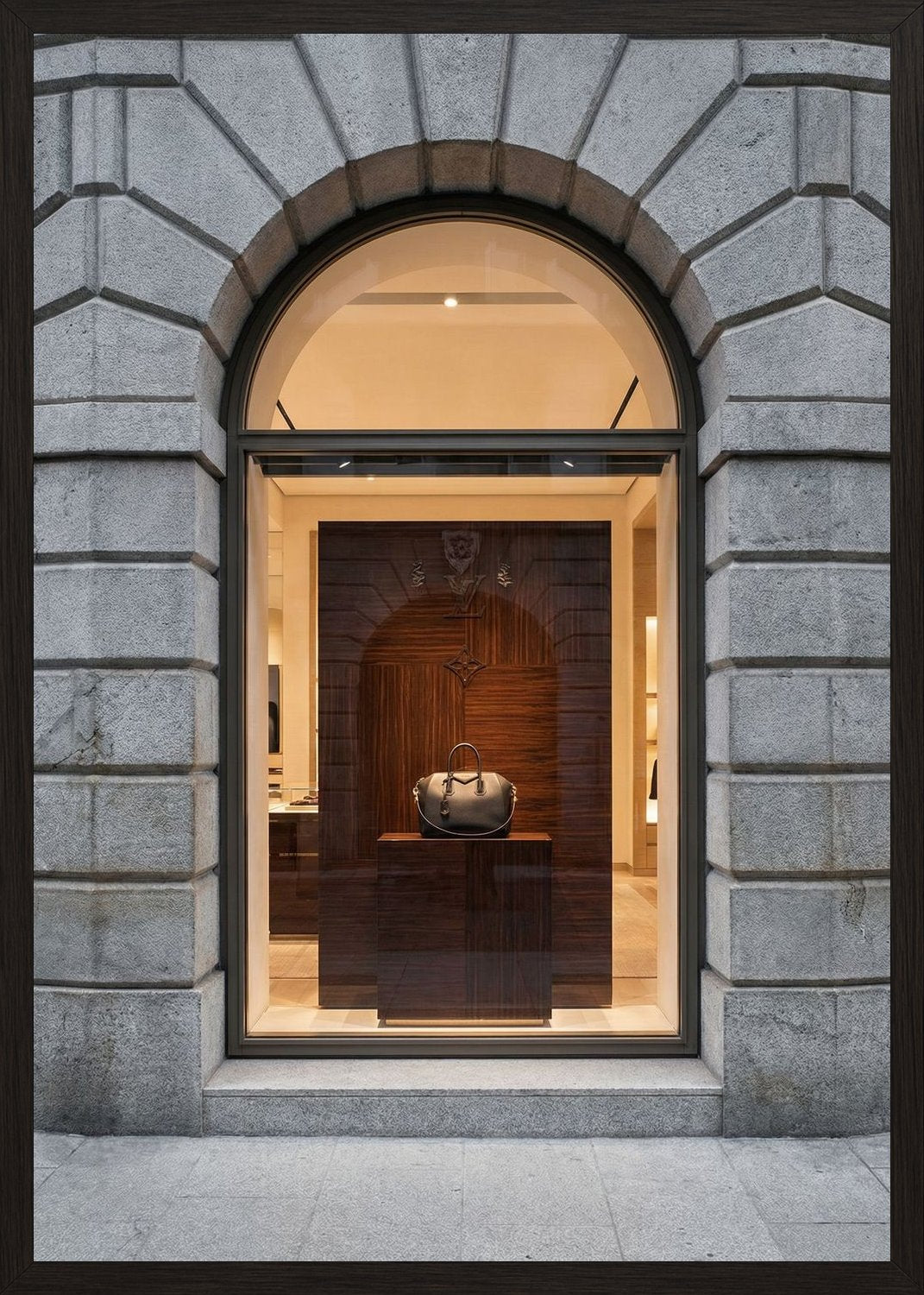 Poster in black frame