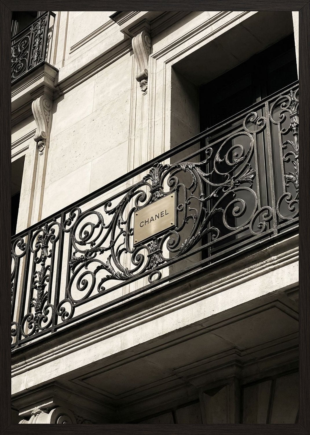 Poster in black frame