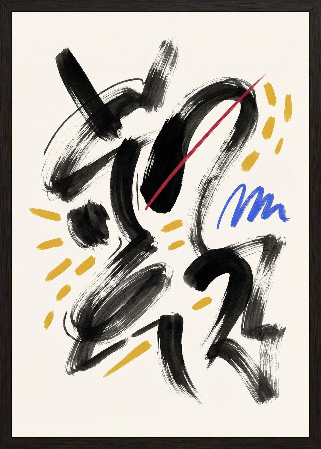 Poster in black frame