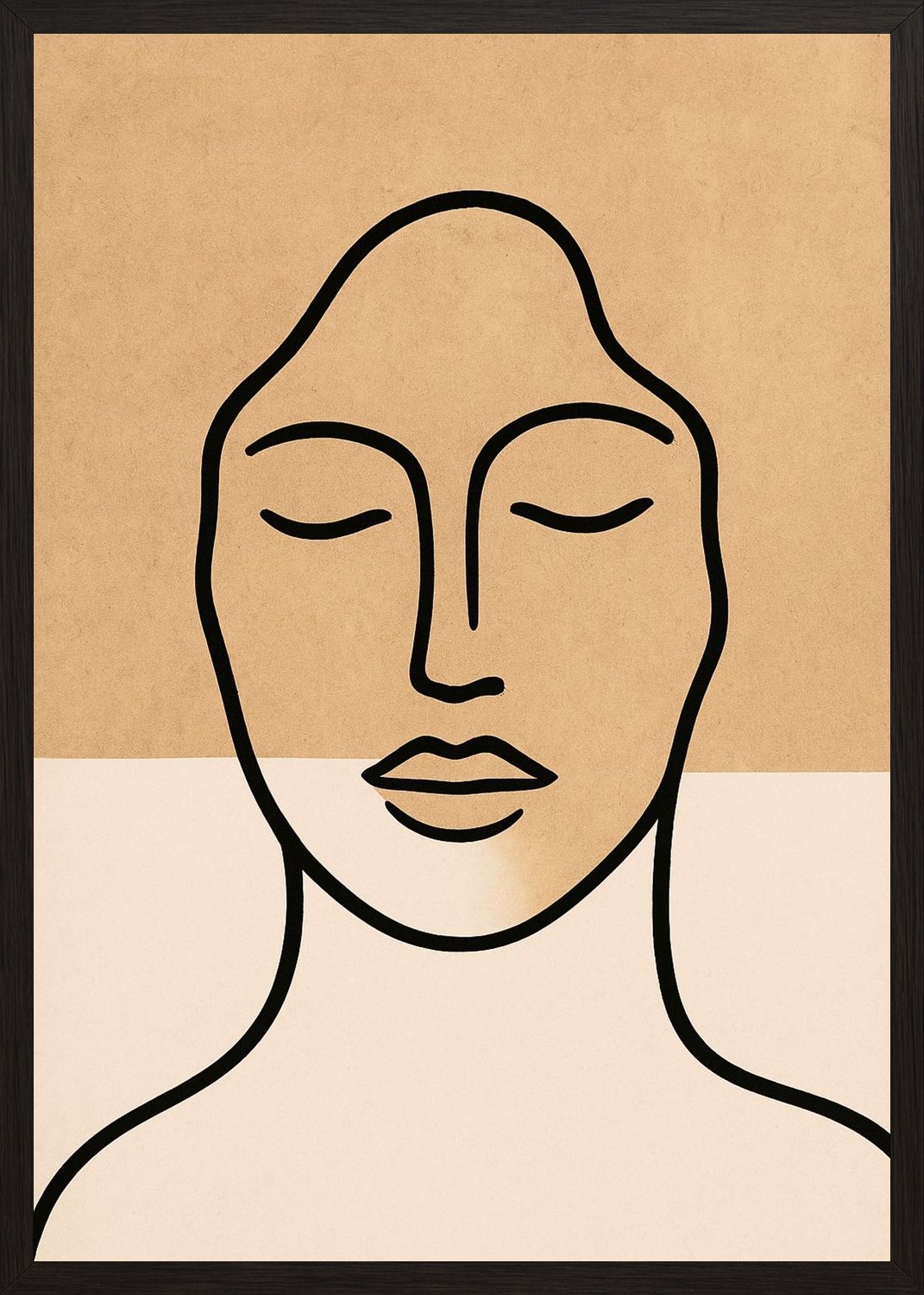 Poster in black frame
