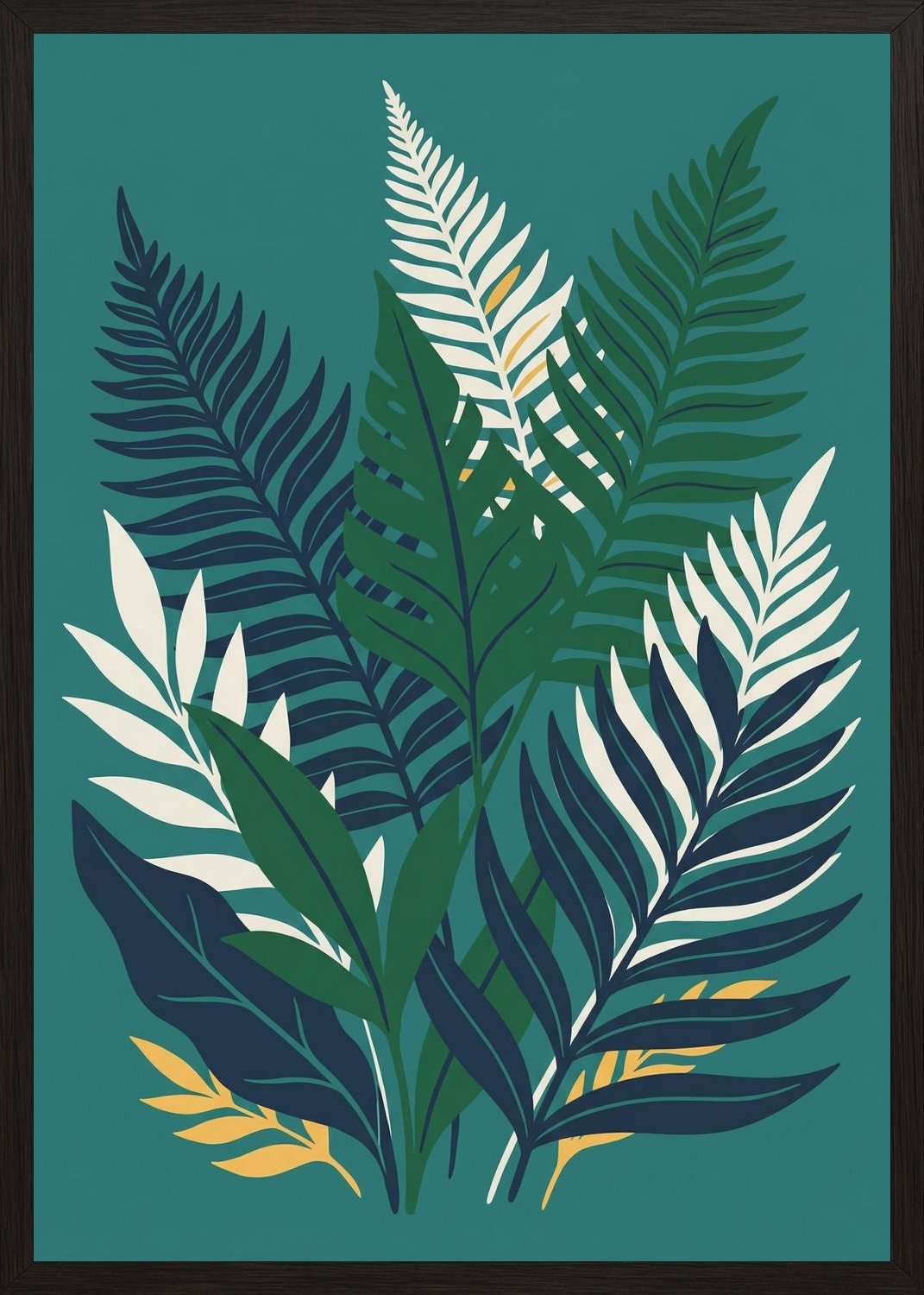 Poster in oak frame