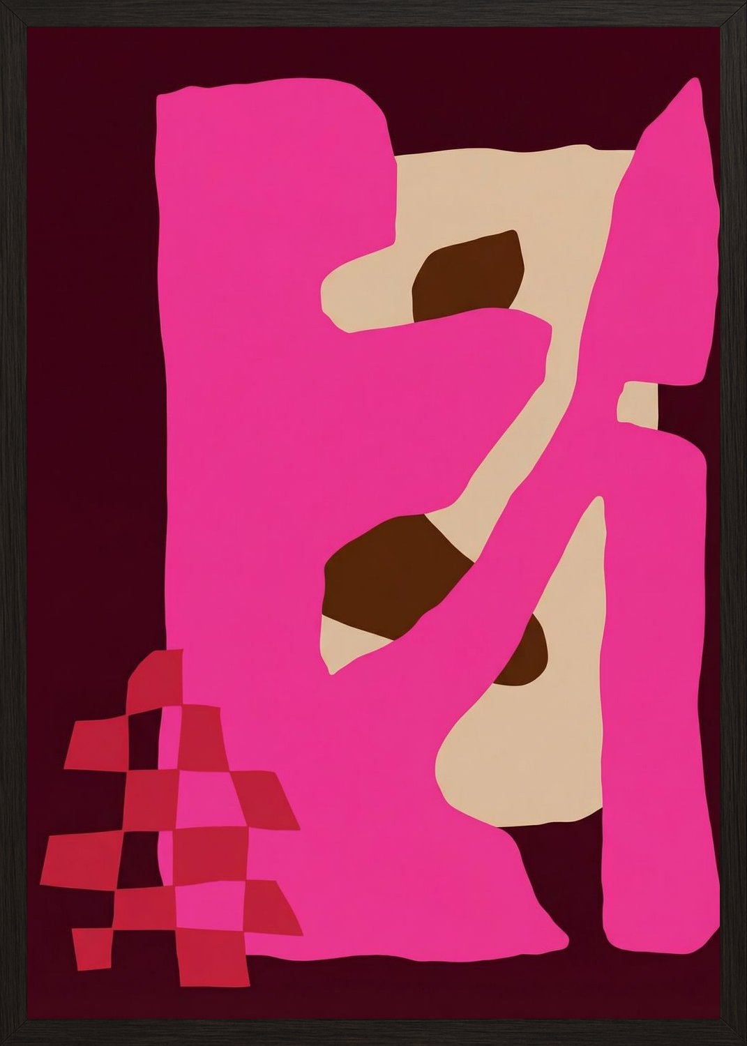 Poster in black frame