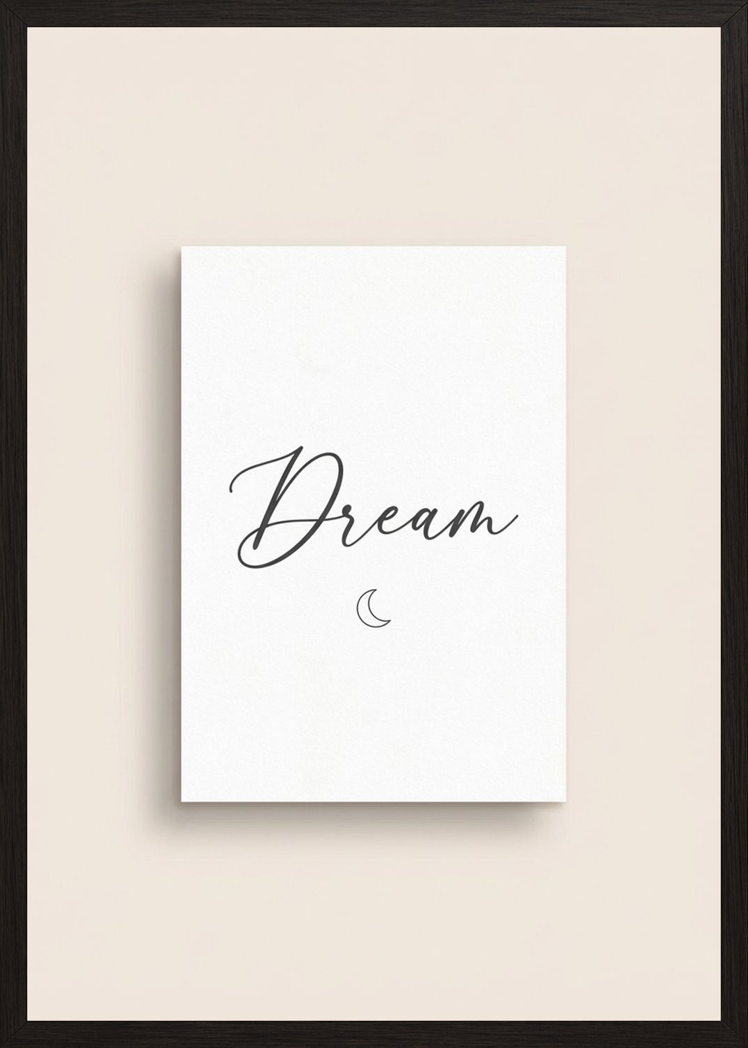 Poster in black frame