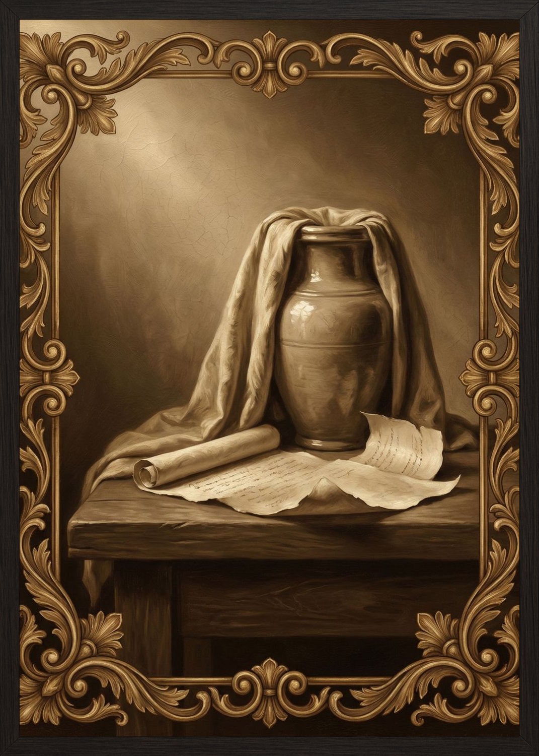 Poster in oak frame