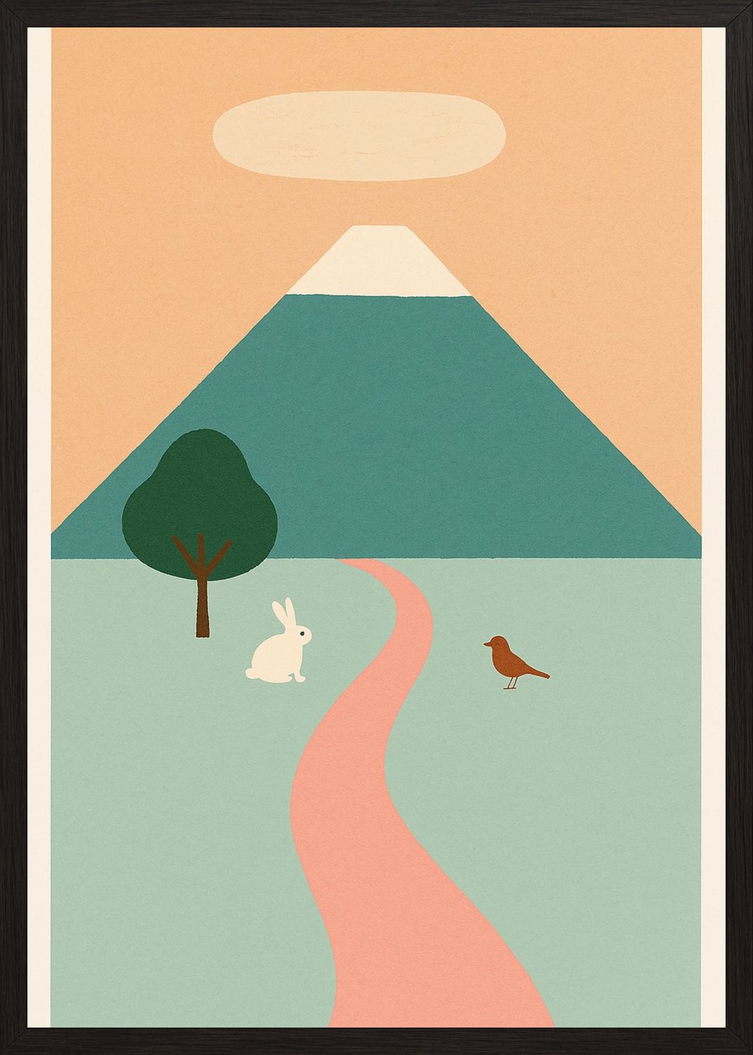 Poster in black frame