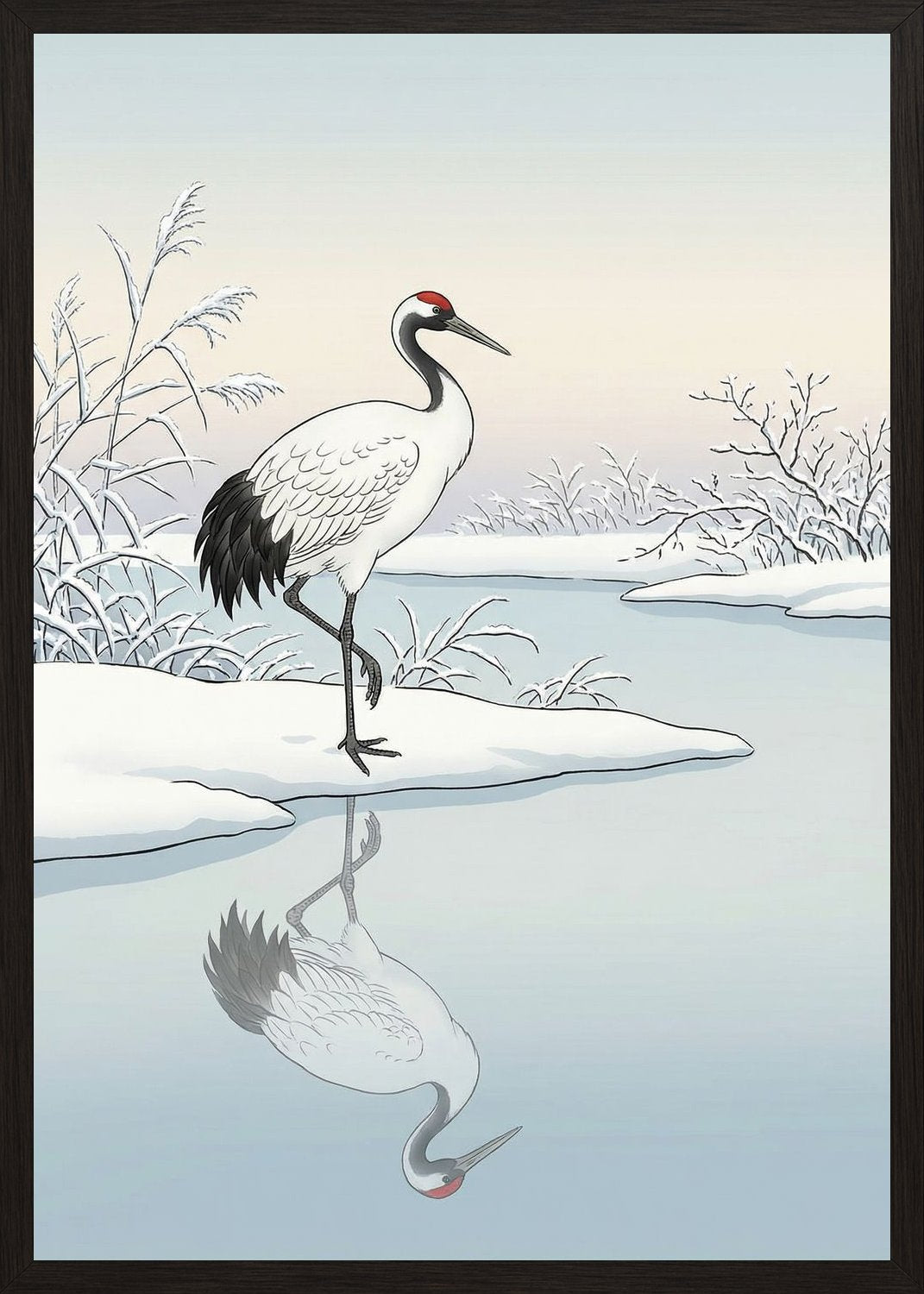 Poster in black frame