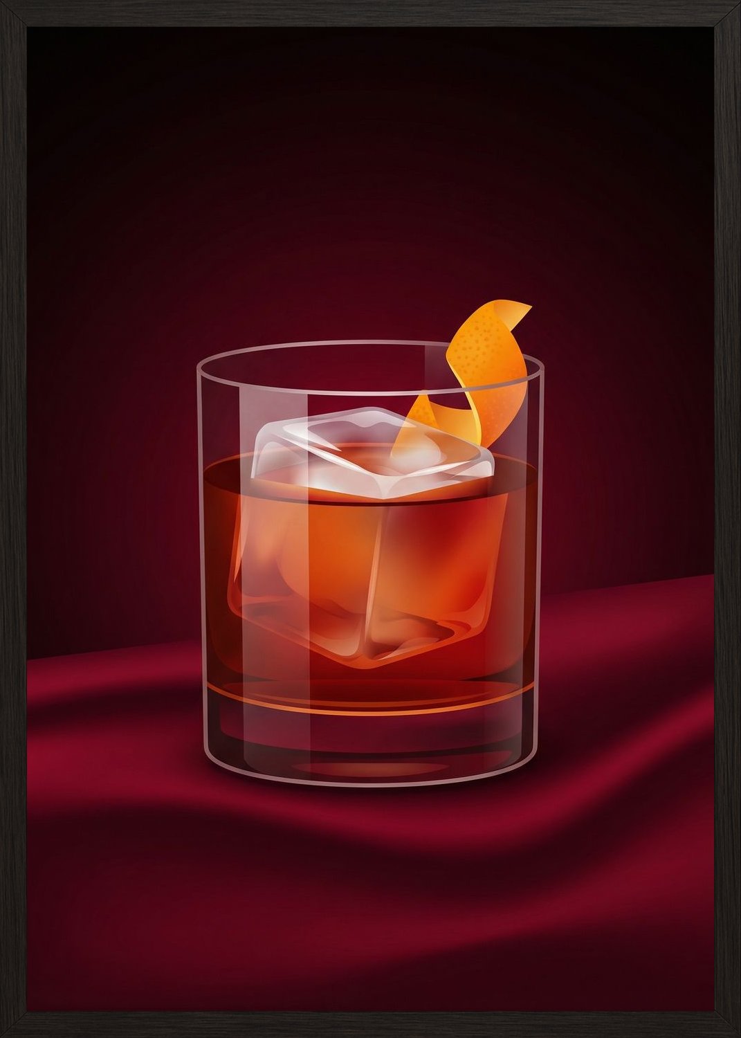 Poster in black frame