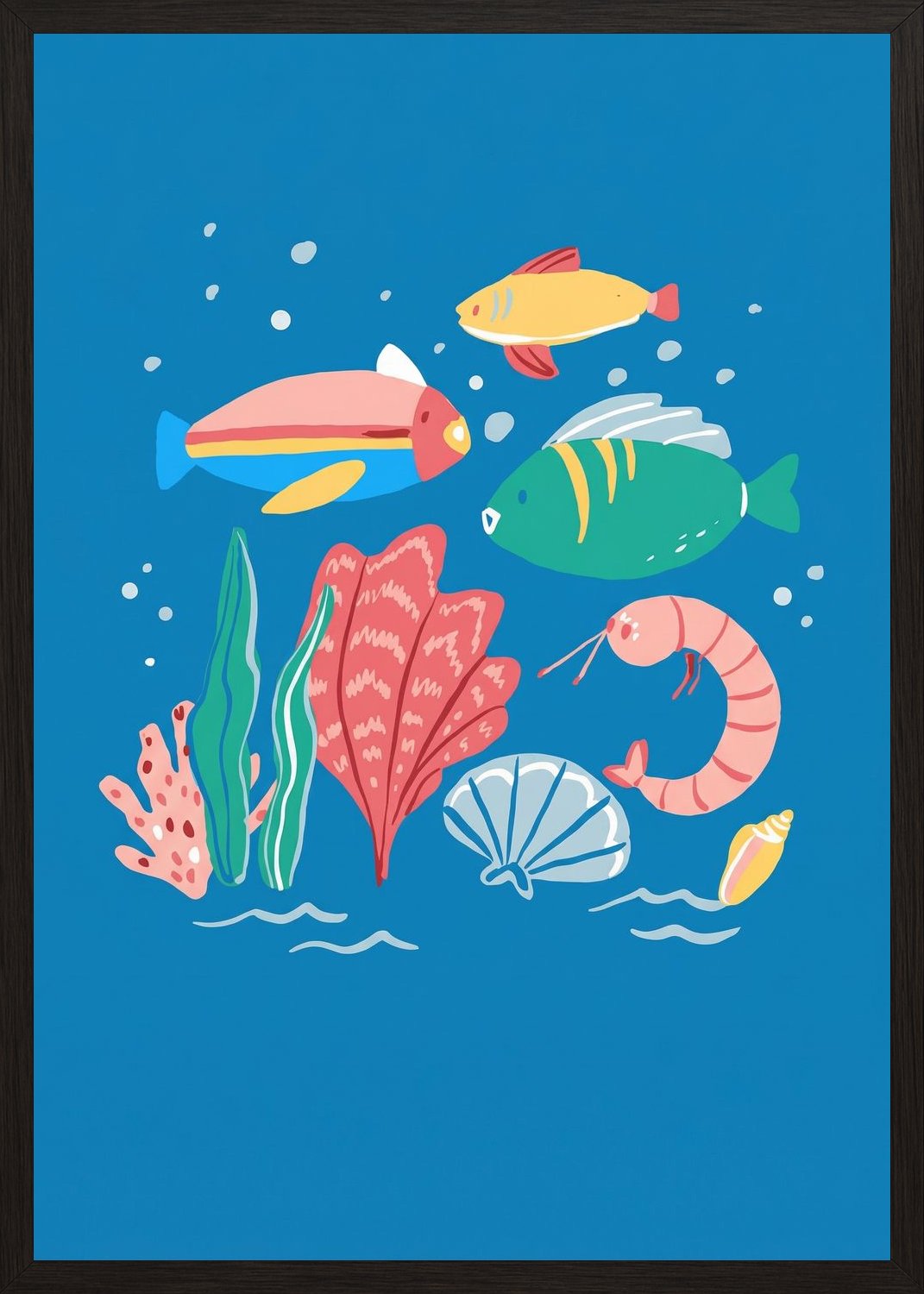 Poster in black frame