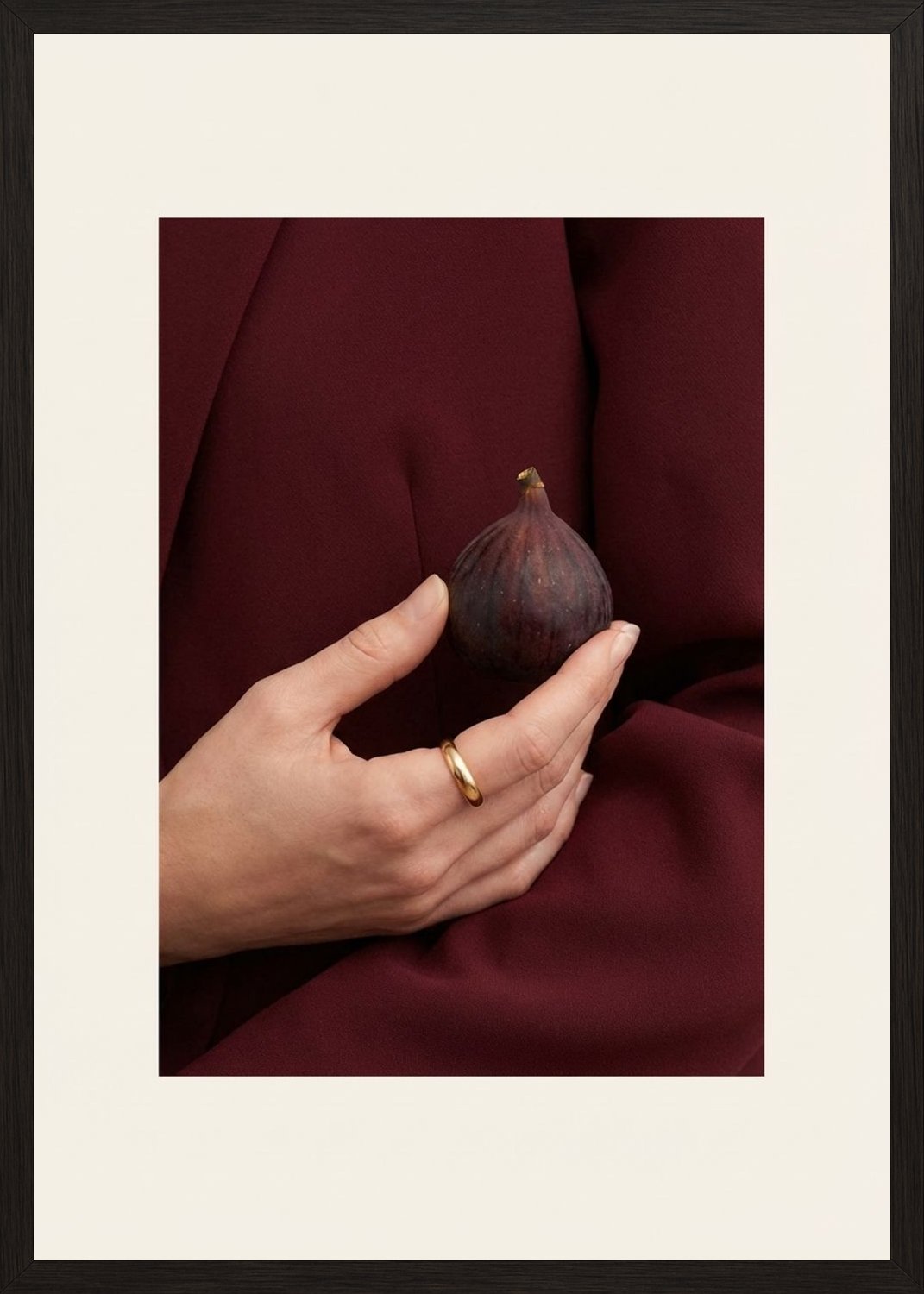 Poster in black frame