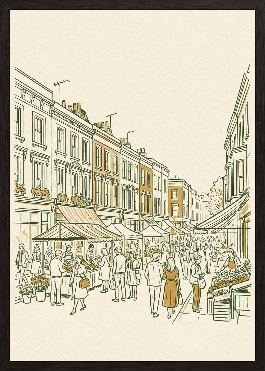 Poster in oak frame