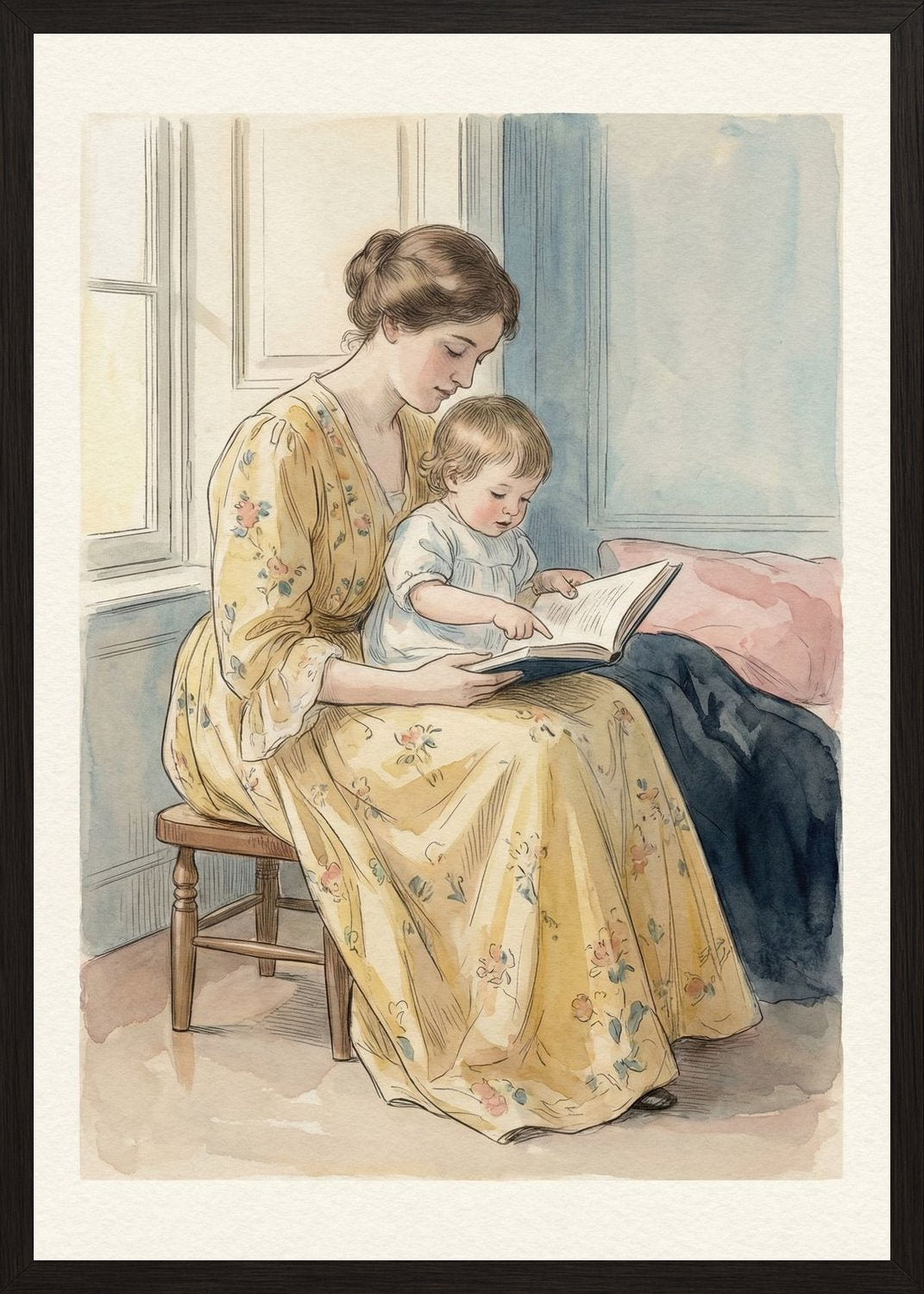 Poster in black frame