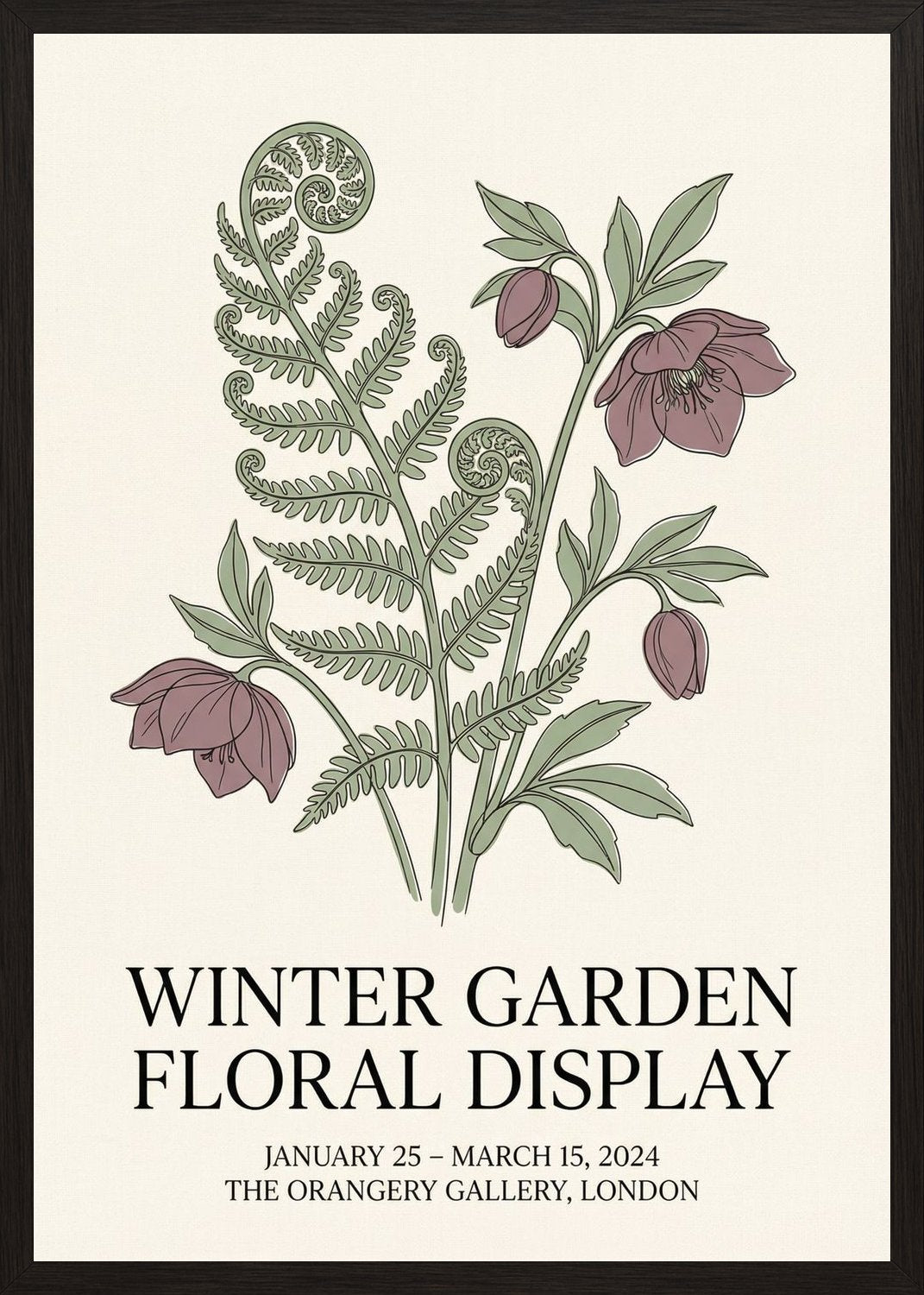 Poster in oak frame