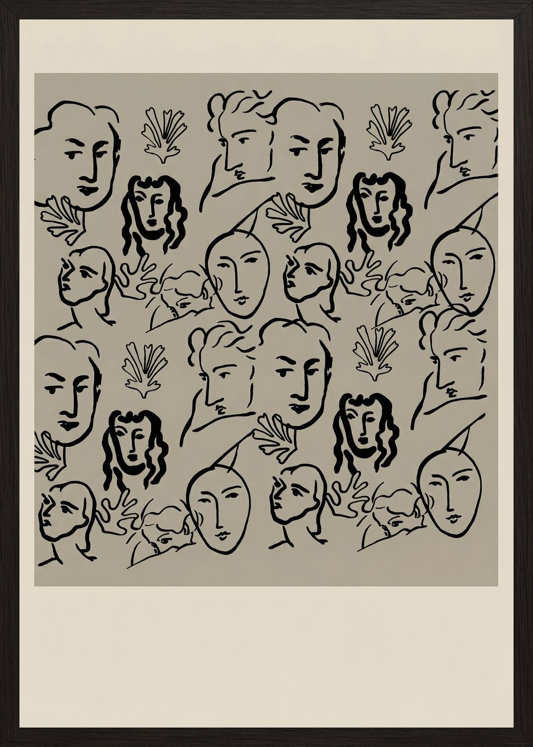 Poster in black frame