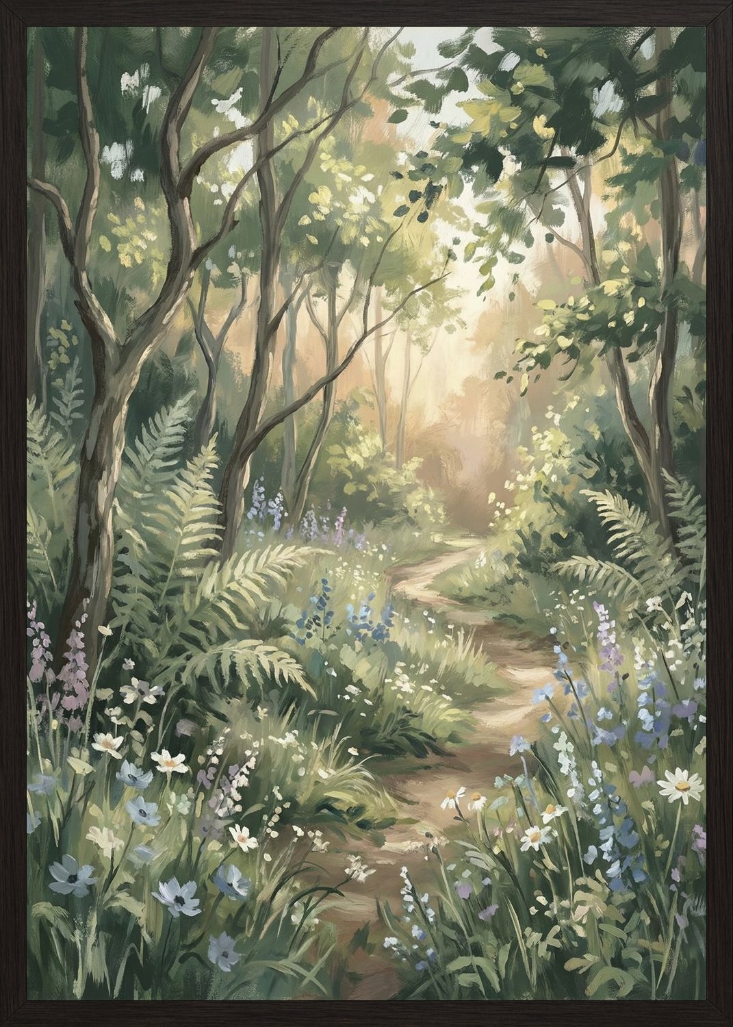 Poster in oak frame