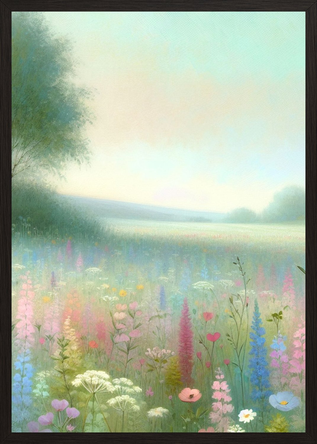 Poster in black frame