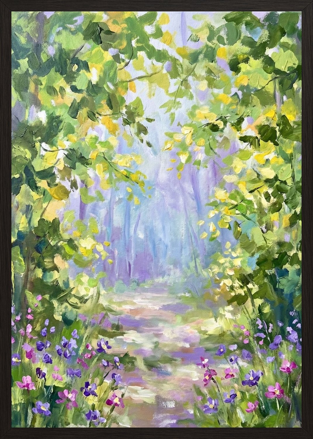 Poster in black frame