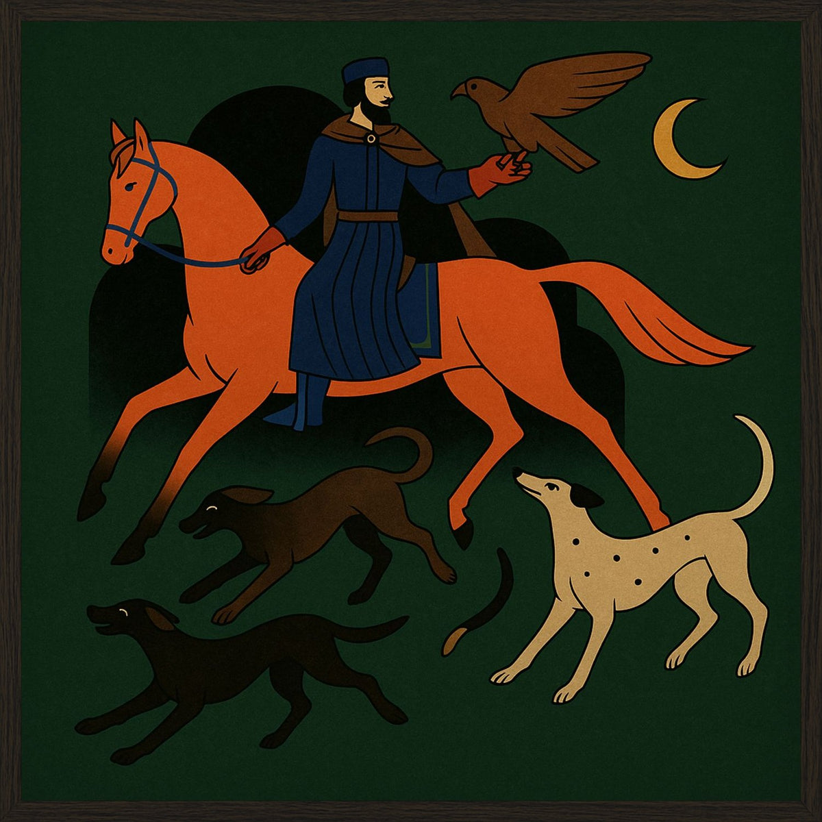 Poster in black frame