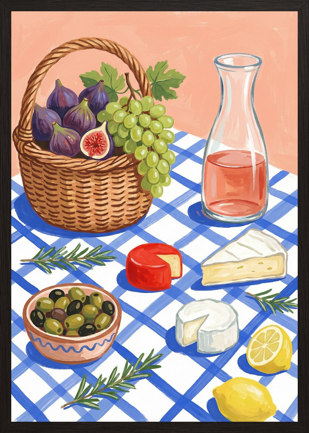 Poster in black frame