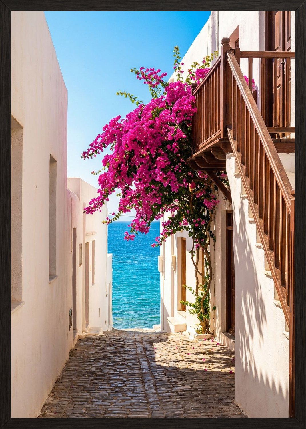 Poster in black frame