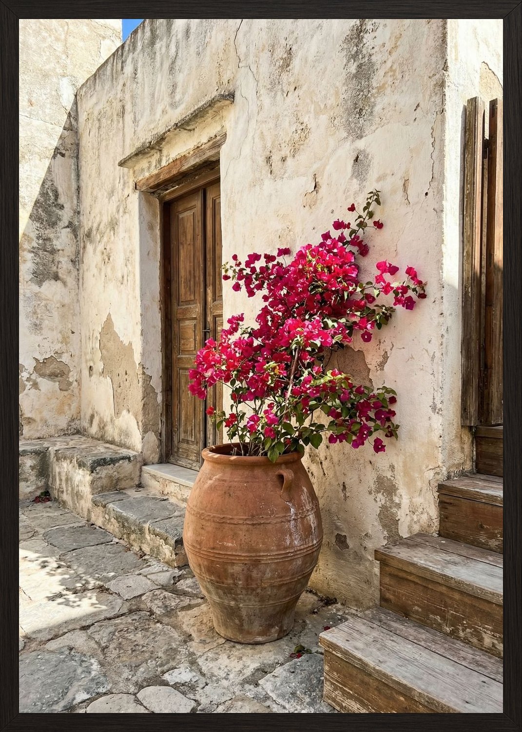 Poster in black frame