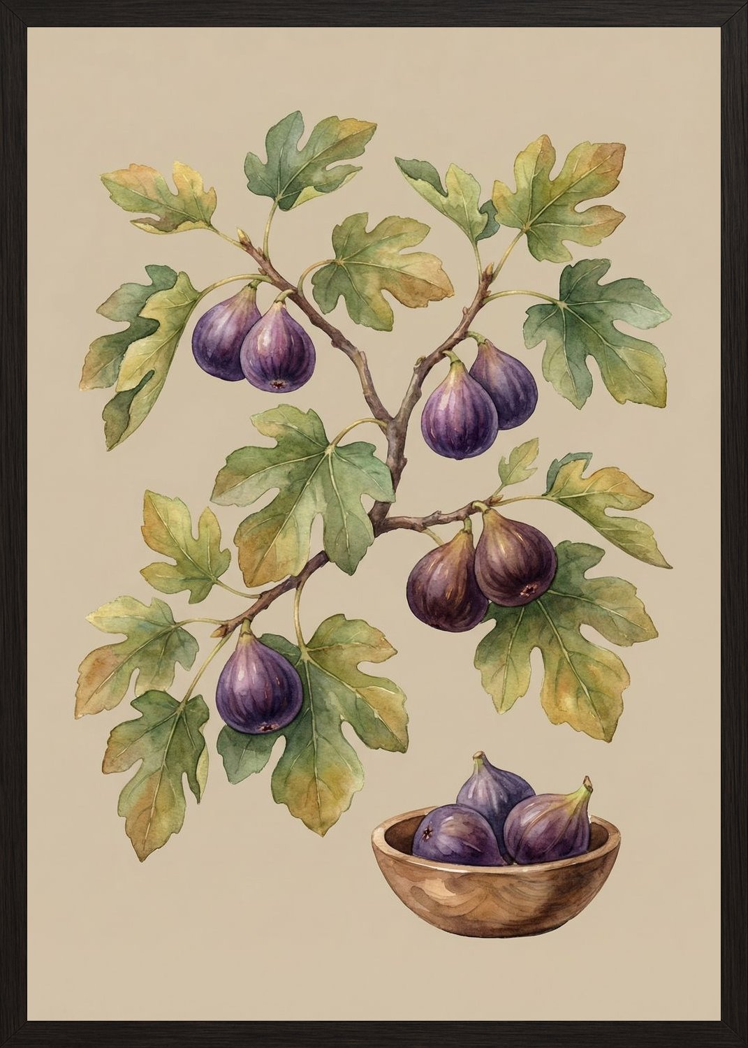 Poster in black frame