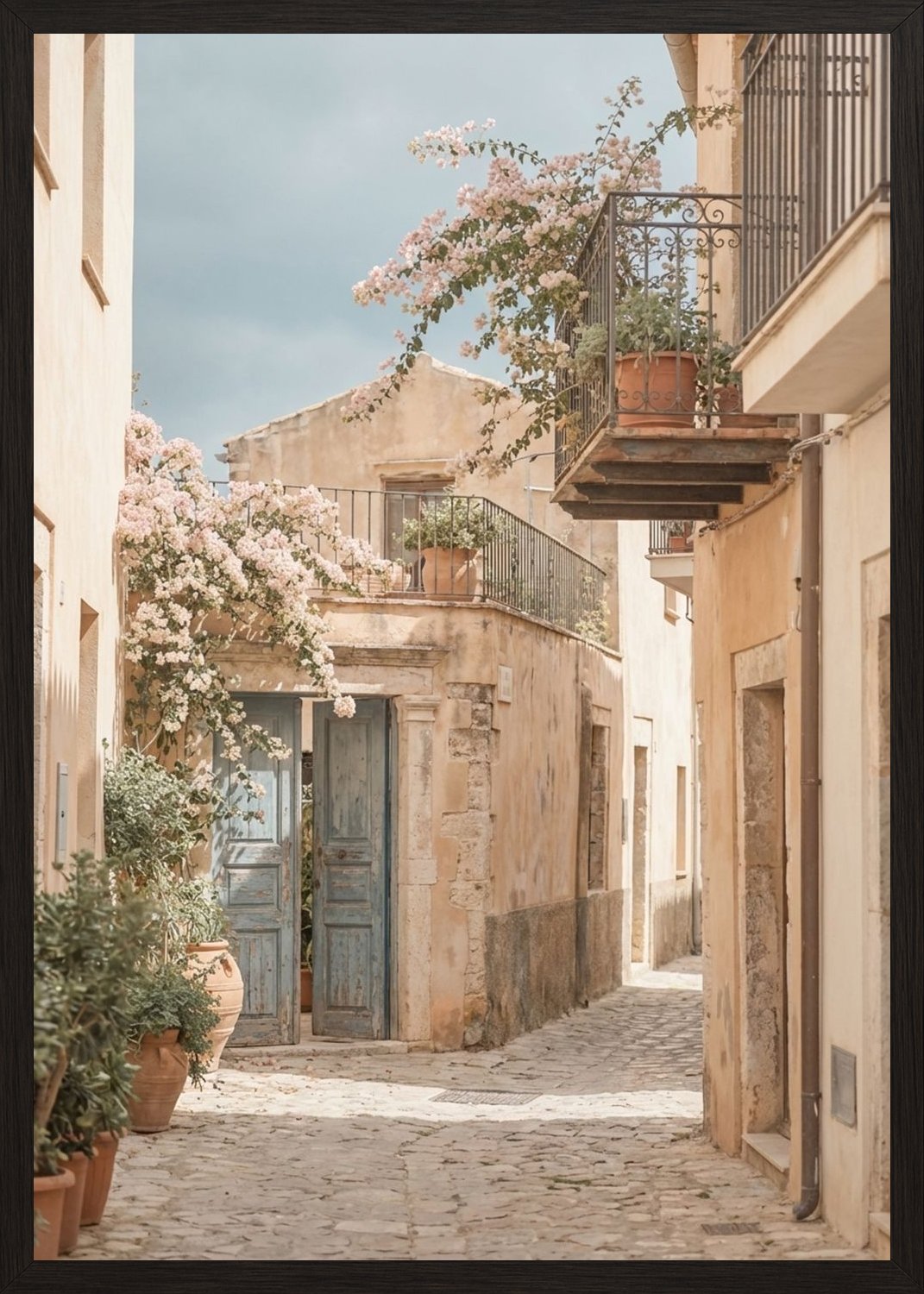 Poster in black frame