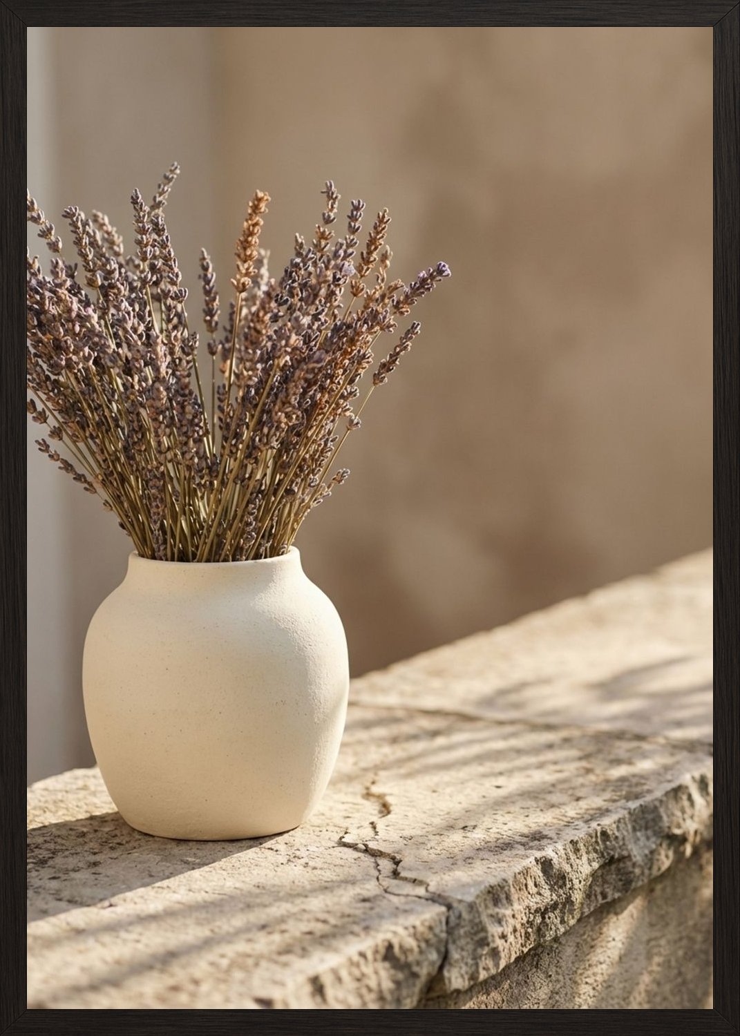 Poster in black frame