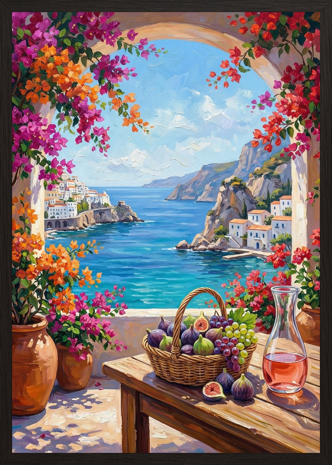 Poster in oak frame