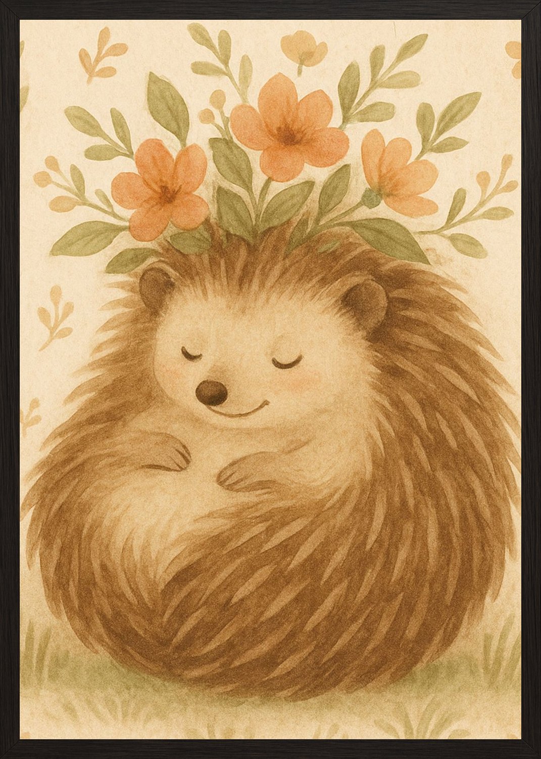 Poster in black frame