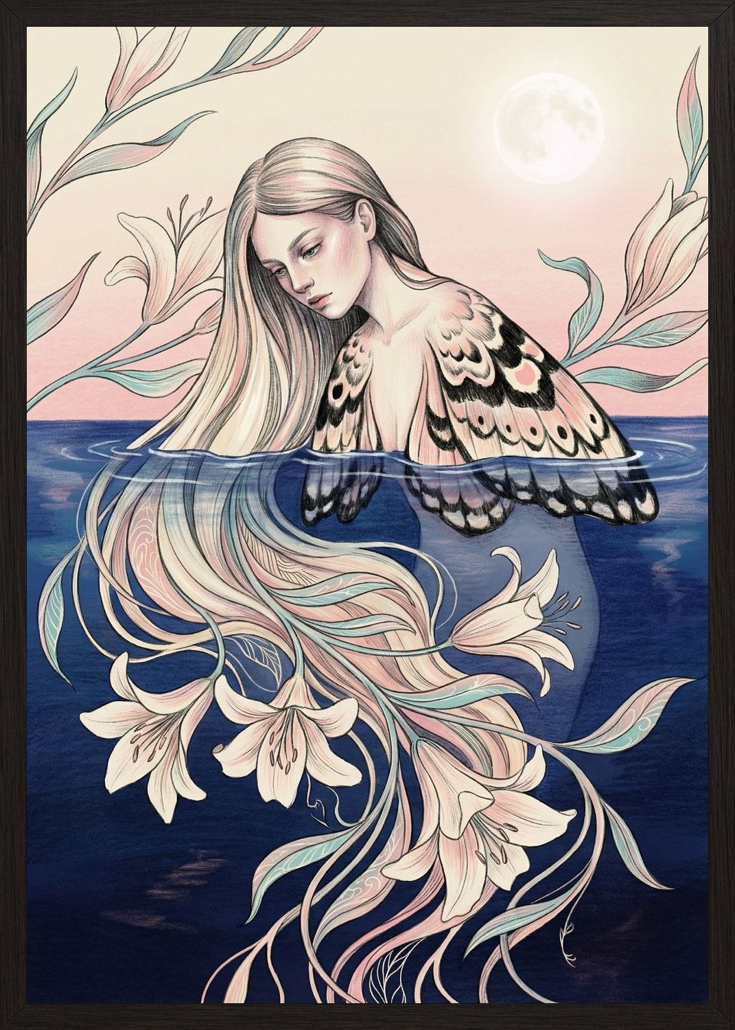 Poster in black frame