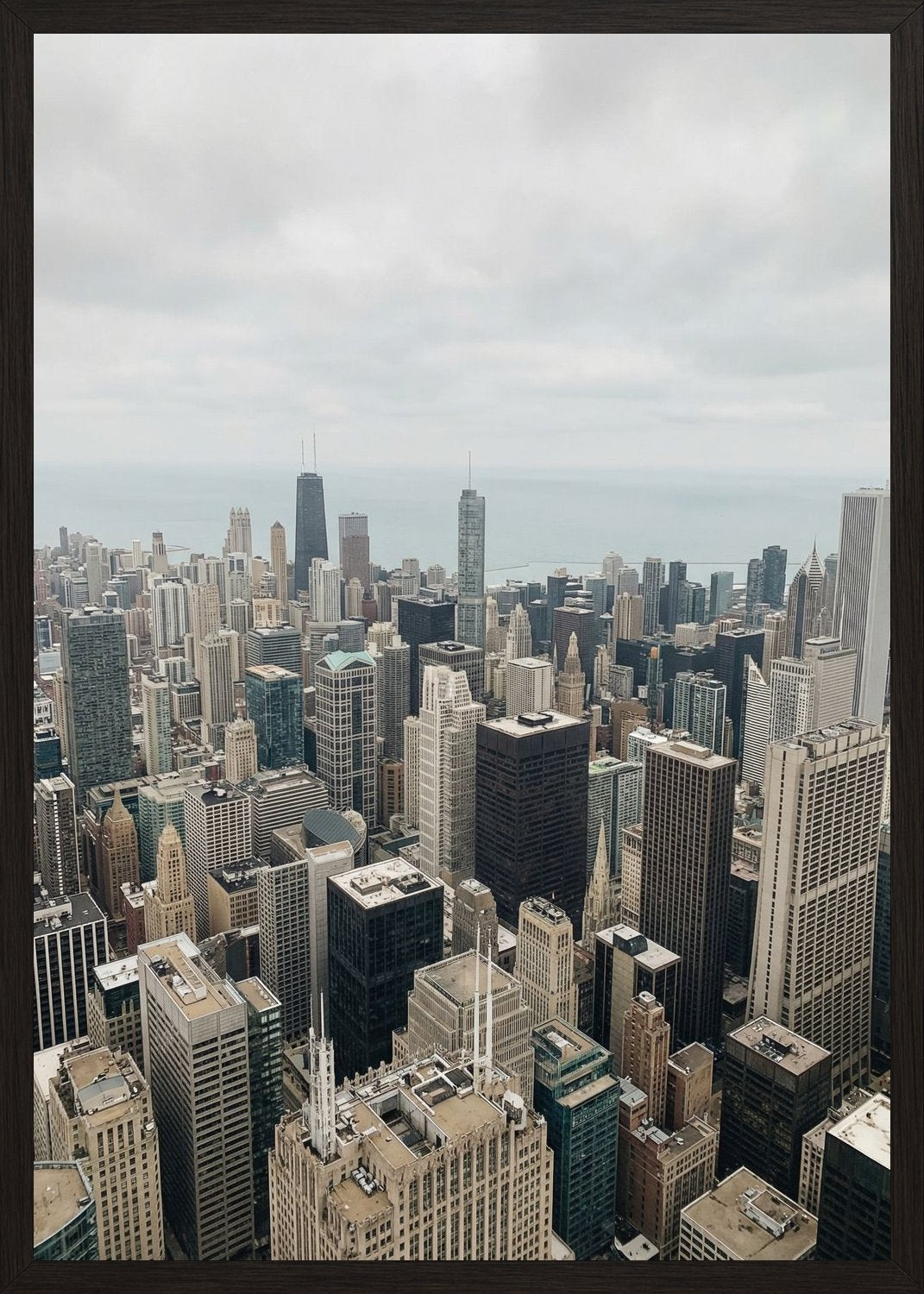 Poster in black frame