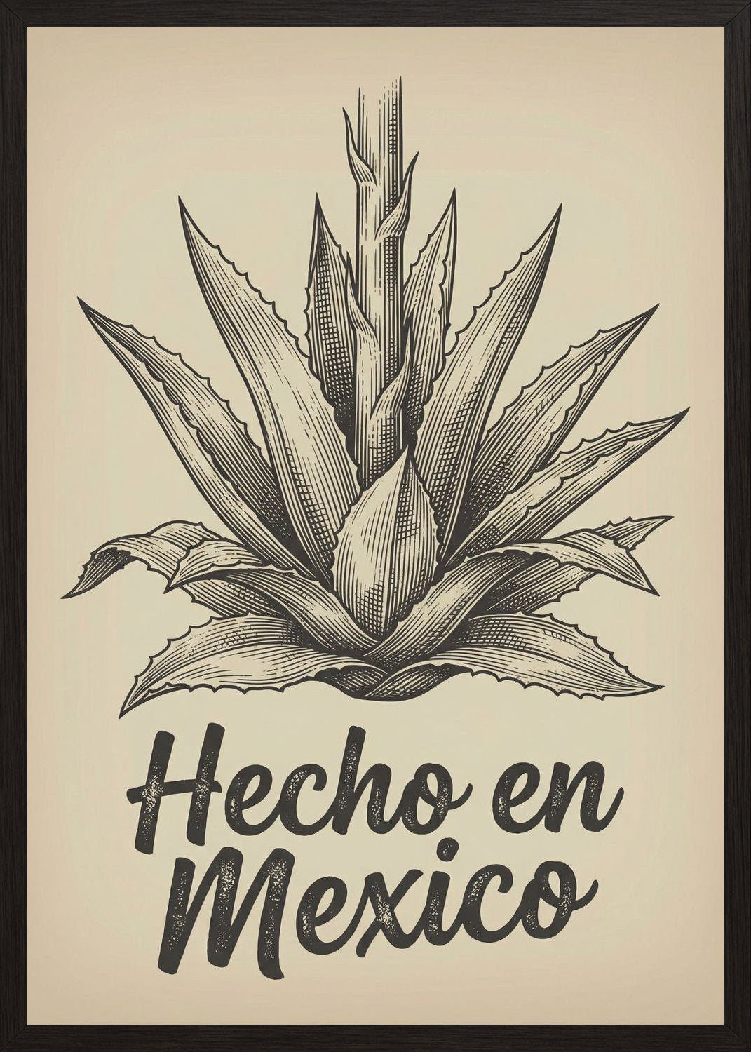 Poster in oak frame