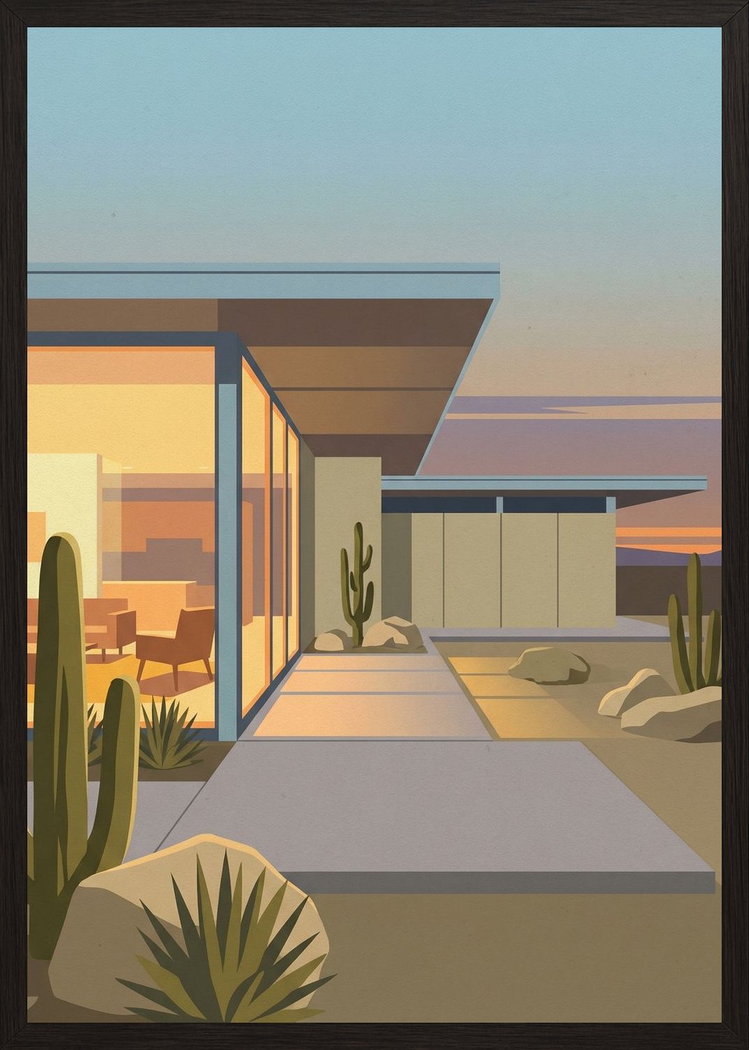 Poster in black frame