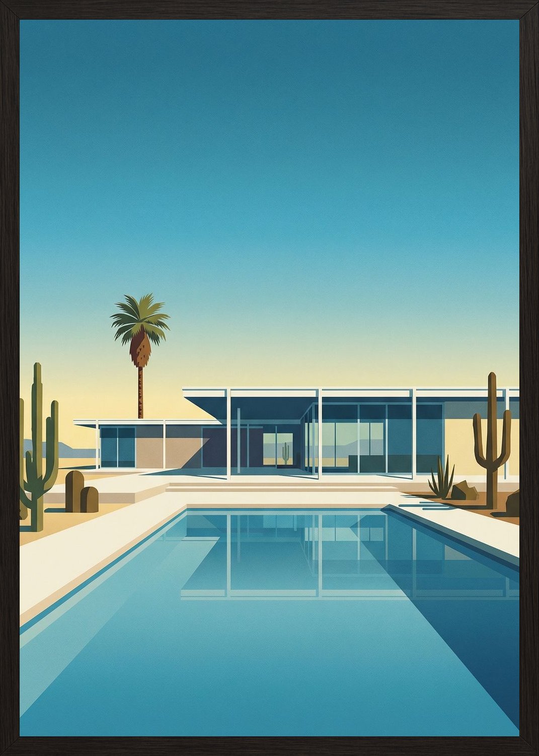 Poster in black frame