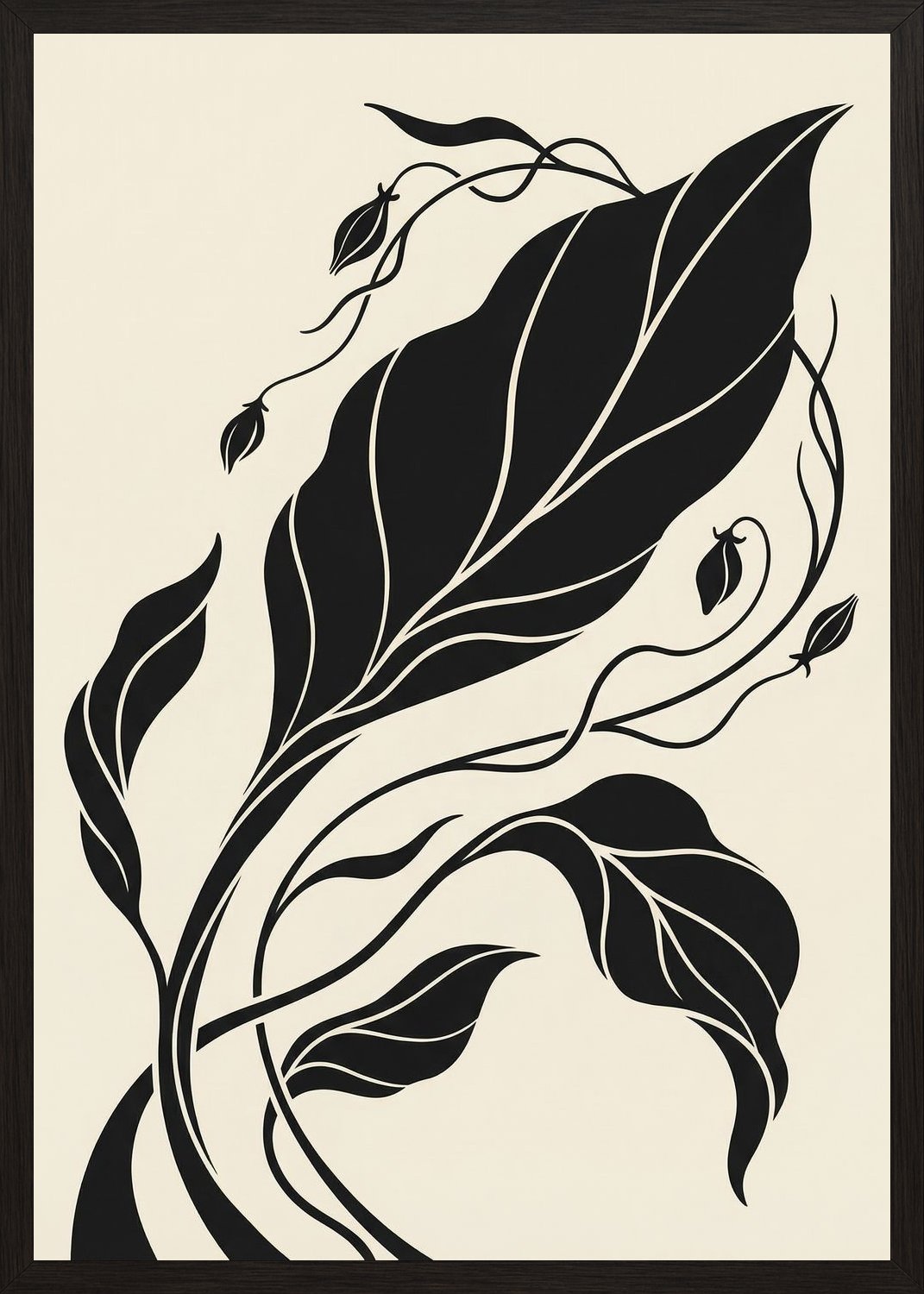 Poster in black frame