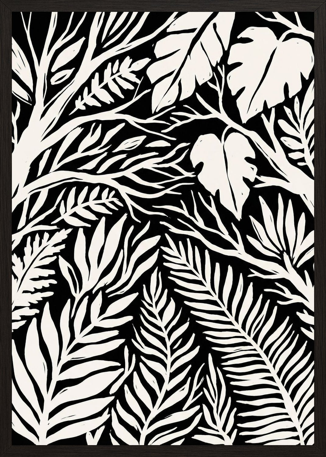 Poster in black frame