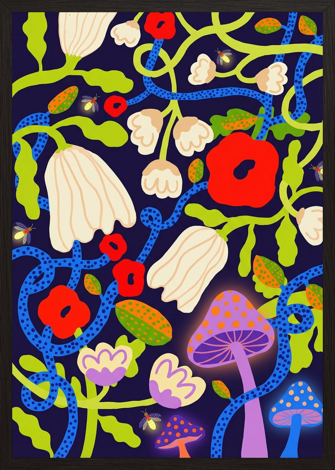 Poster in black frame