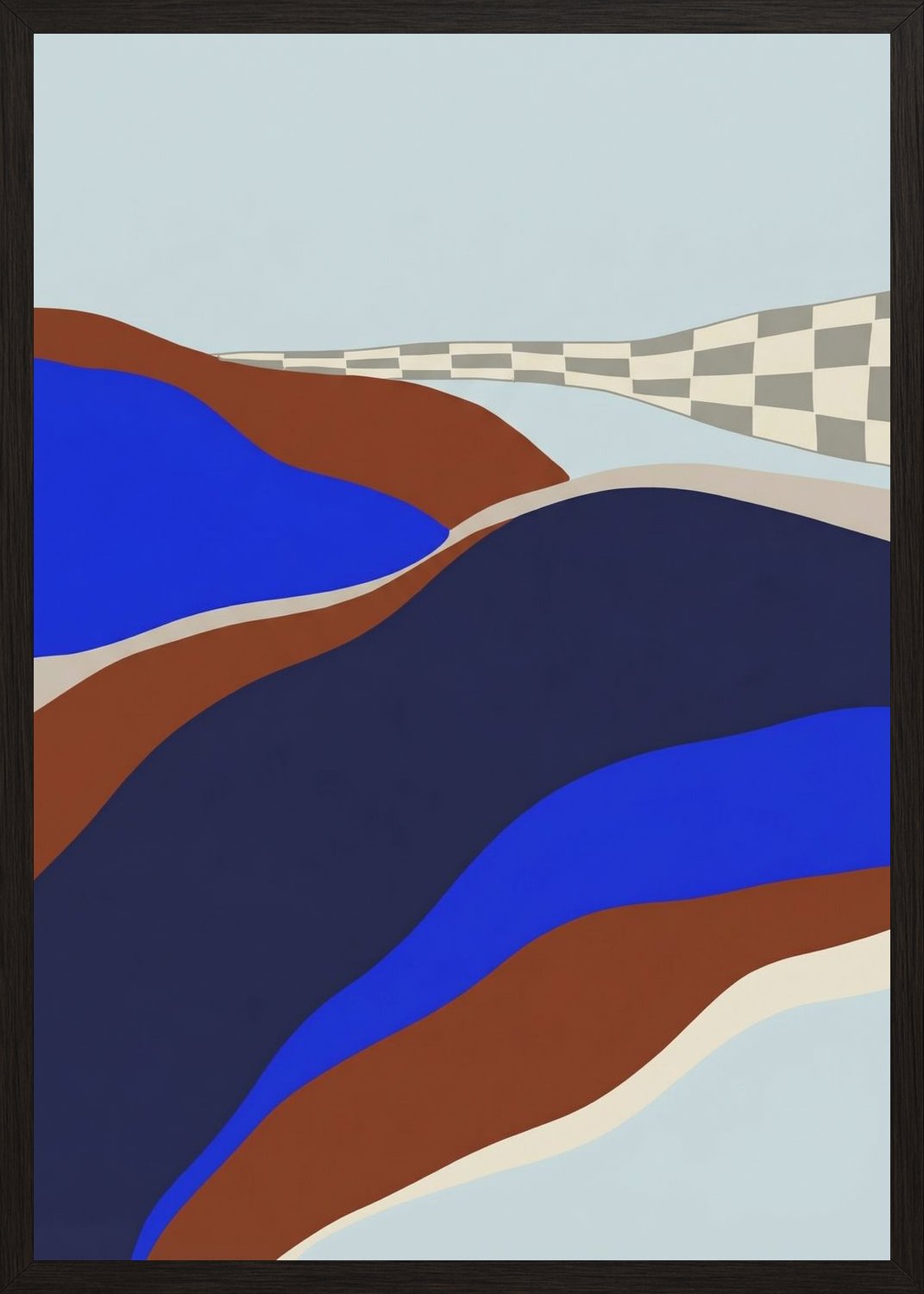 Poster in black frame