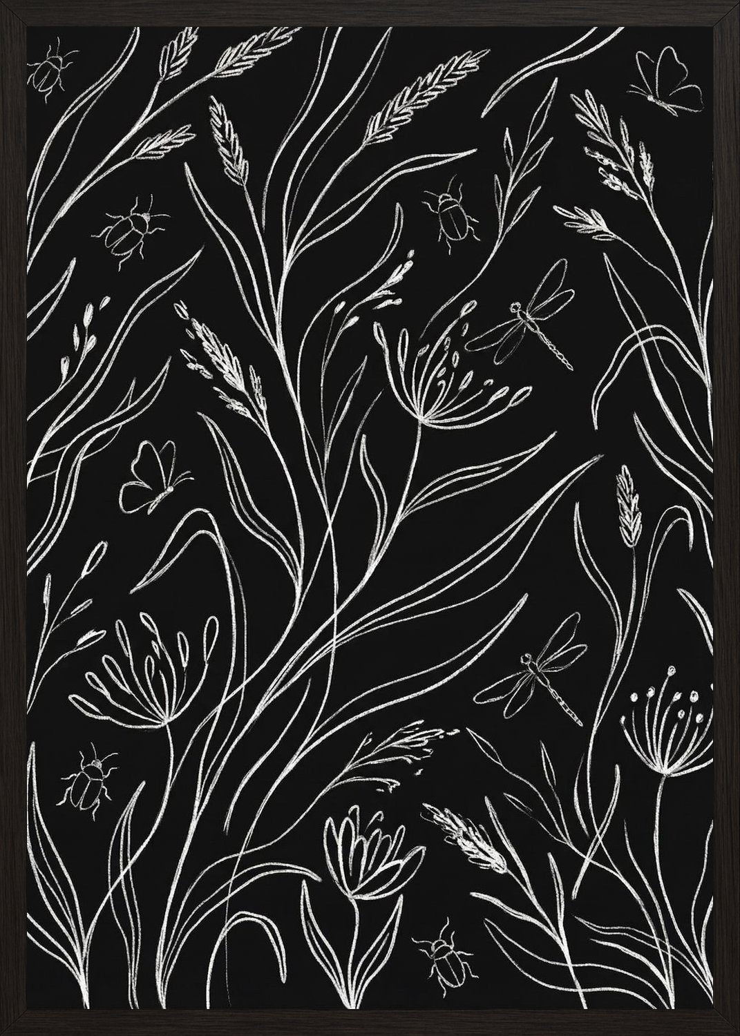 Poster in black frame