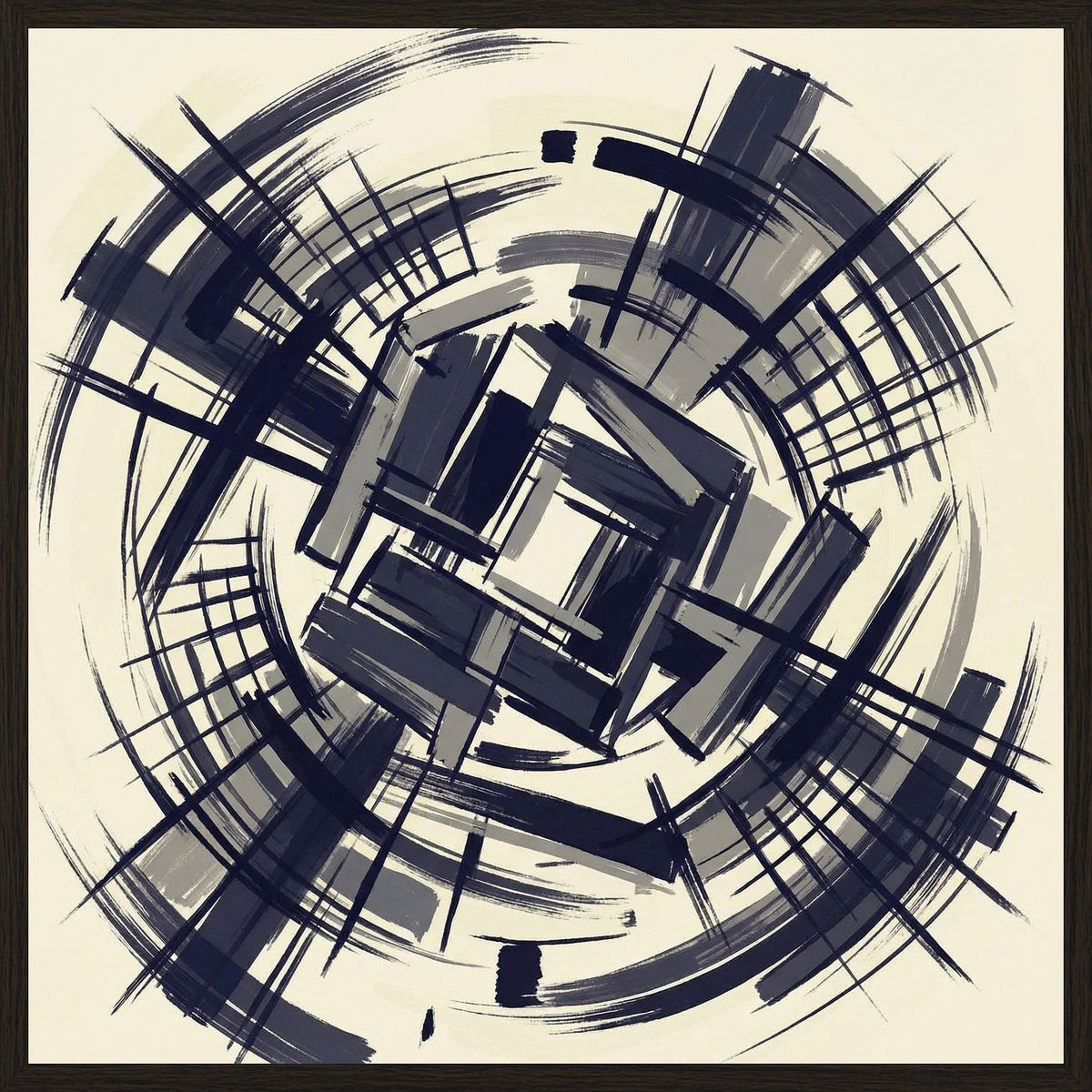 Poster in black frame