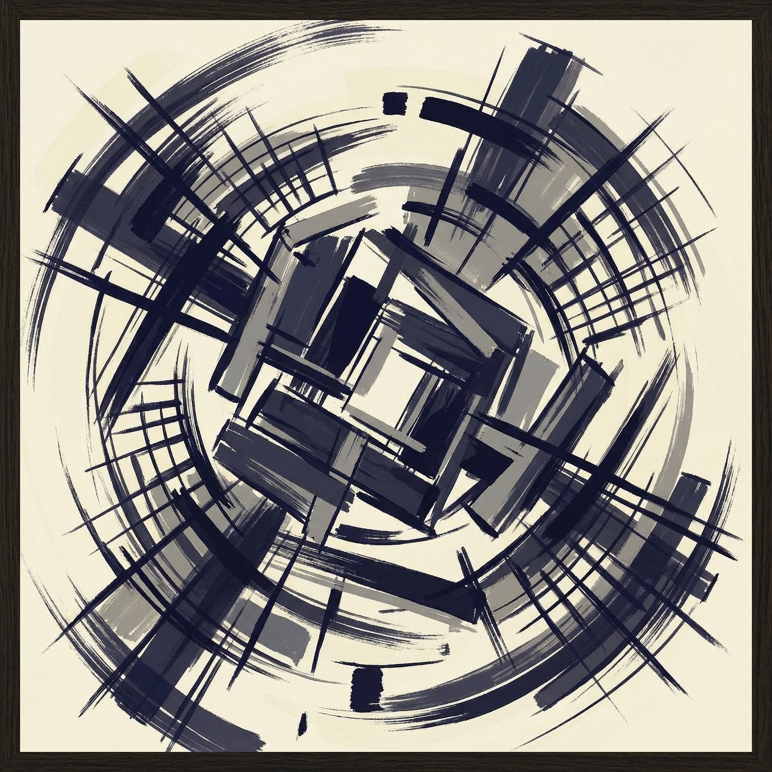 Poster in black frame