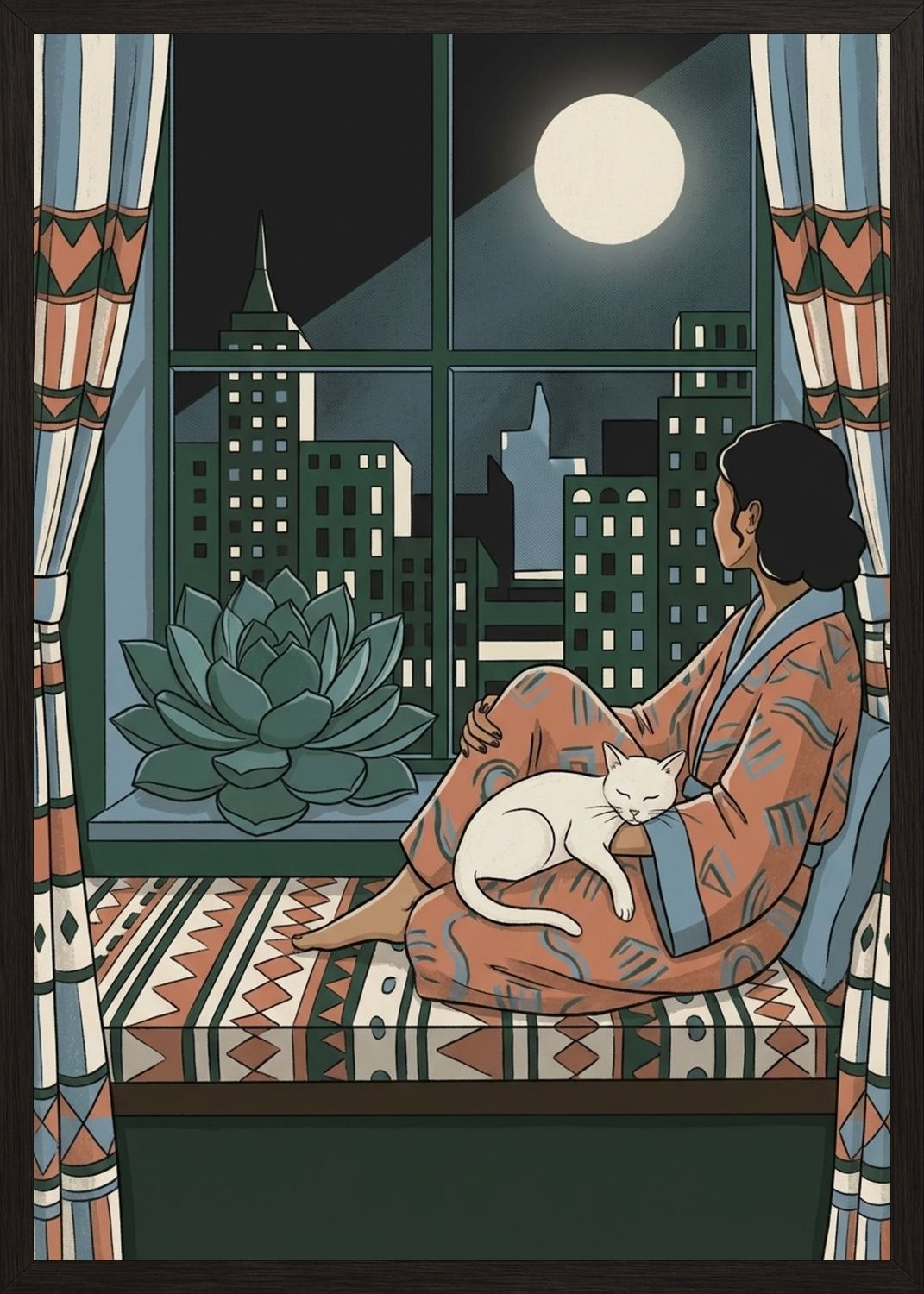 Poster in black frame